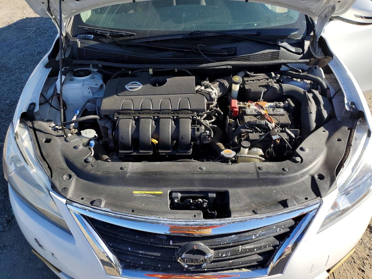 2015 Nissan Sentra S White vin: 3N1AB7AP2FY242230