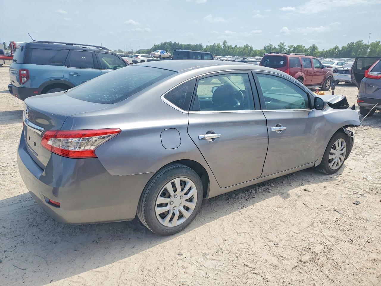 2015 Nissan Sentra S Gray vin: 3N1AB7AP2FY242356
