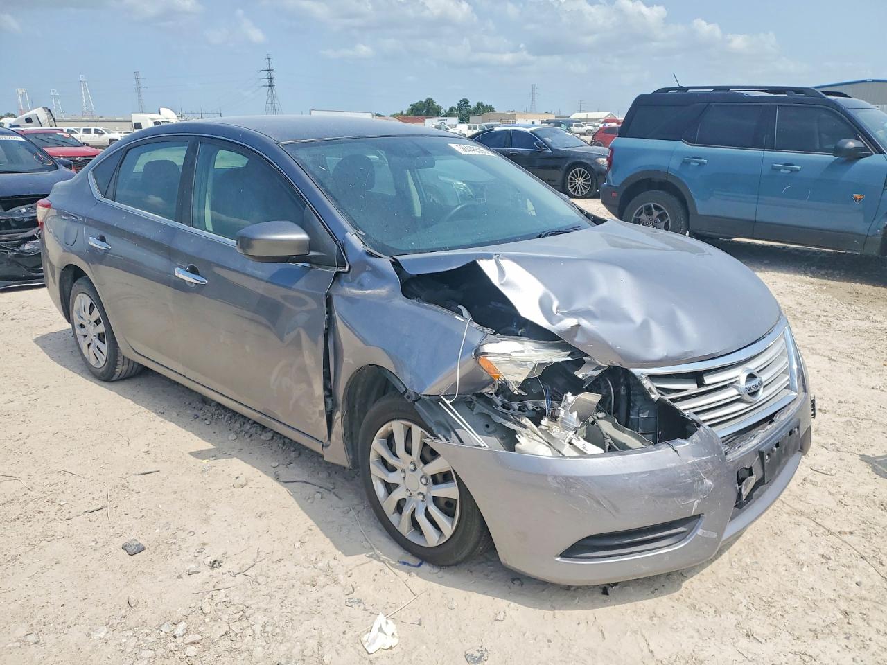 2015 Nissan Sentra S Gray vin: 3N1AB7AP2FY242356