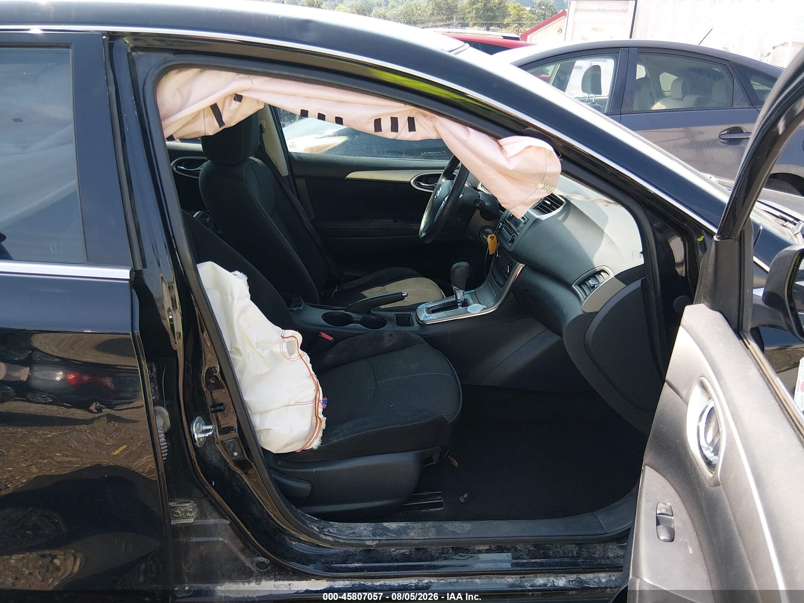 2015 Nissan Sentra S Черный vin: 3N1AB7AP2FY246150