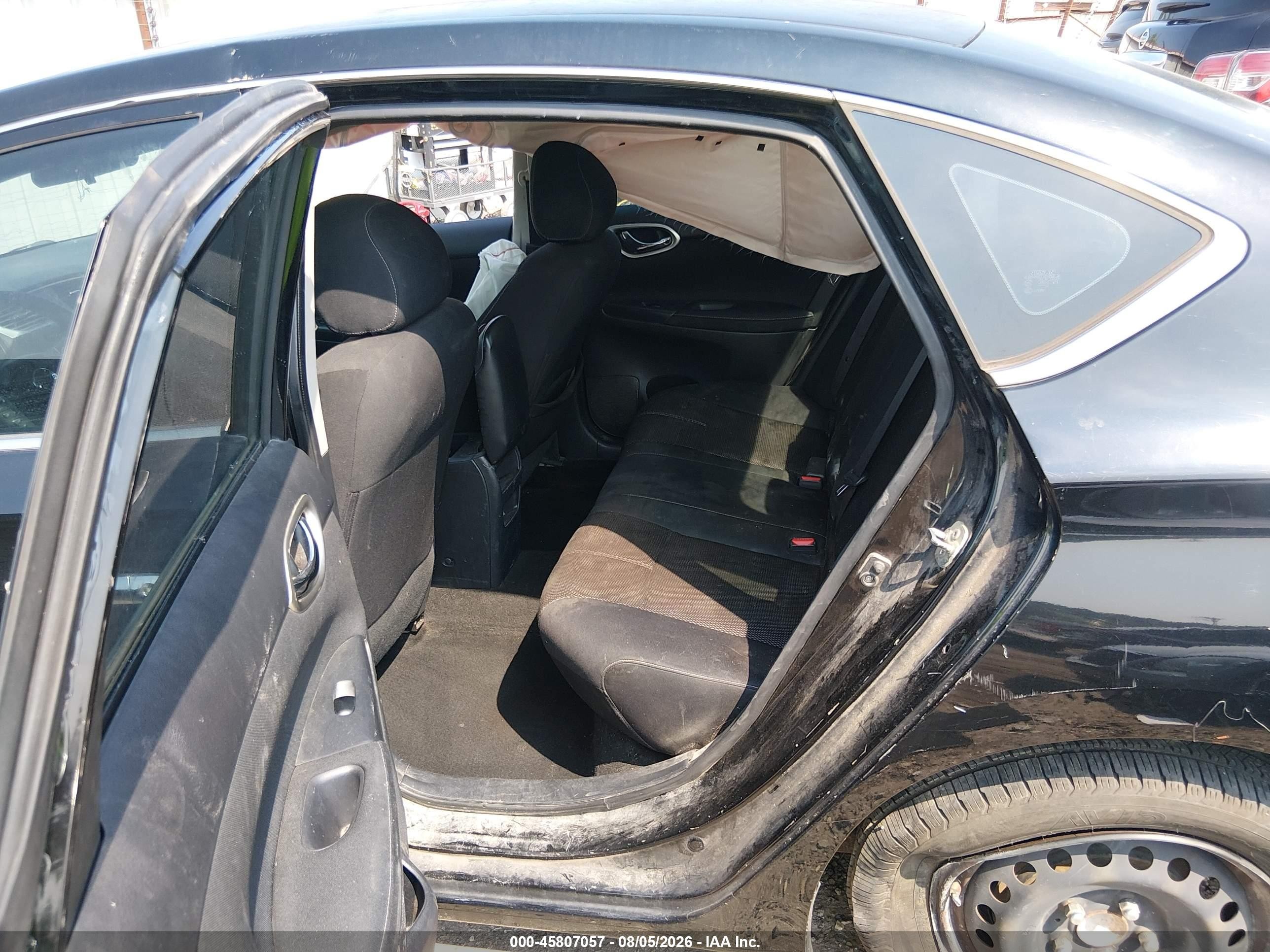 2015 Nissan Sentra S Черный vin: 3N1AB7AP2FY246150