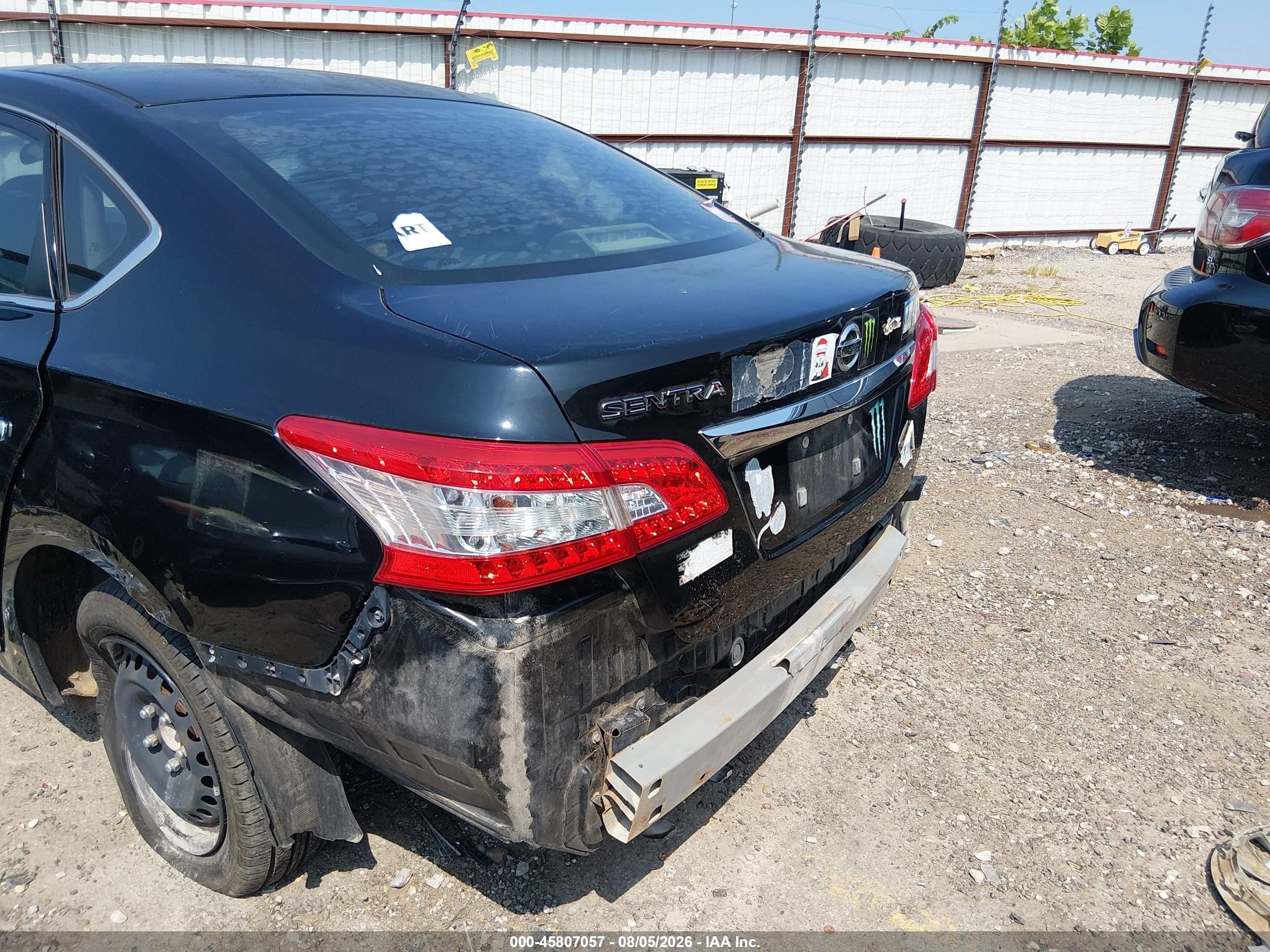 2015 Nissan Sentra S Черный vin: 3N1AB7AP2FY246150