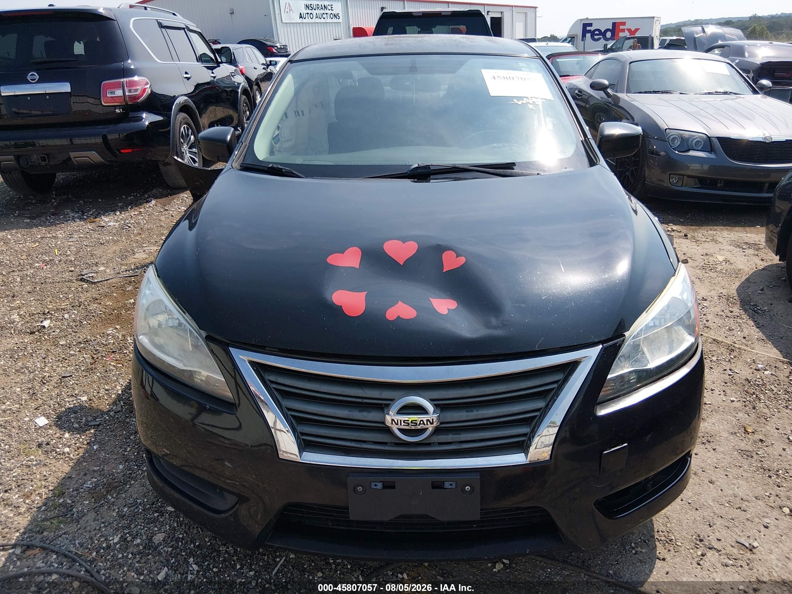 2015 Nissan Sentra S Черный vin: 3N1AB7AP2FY246150