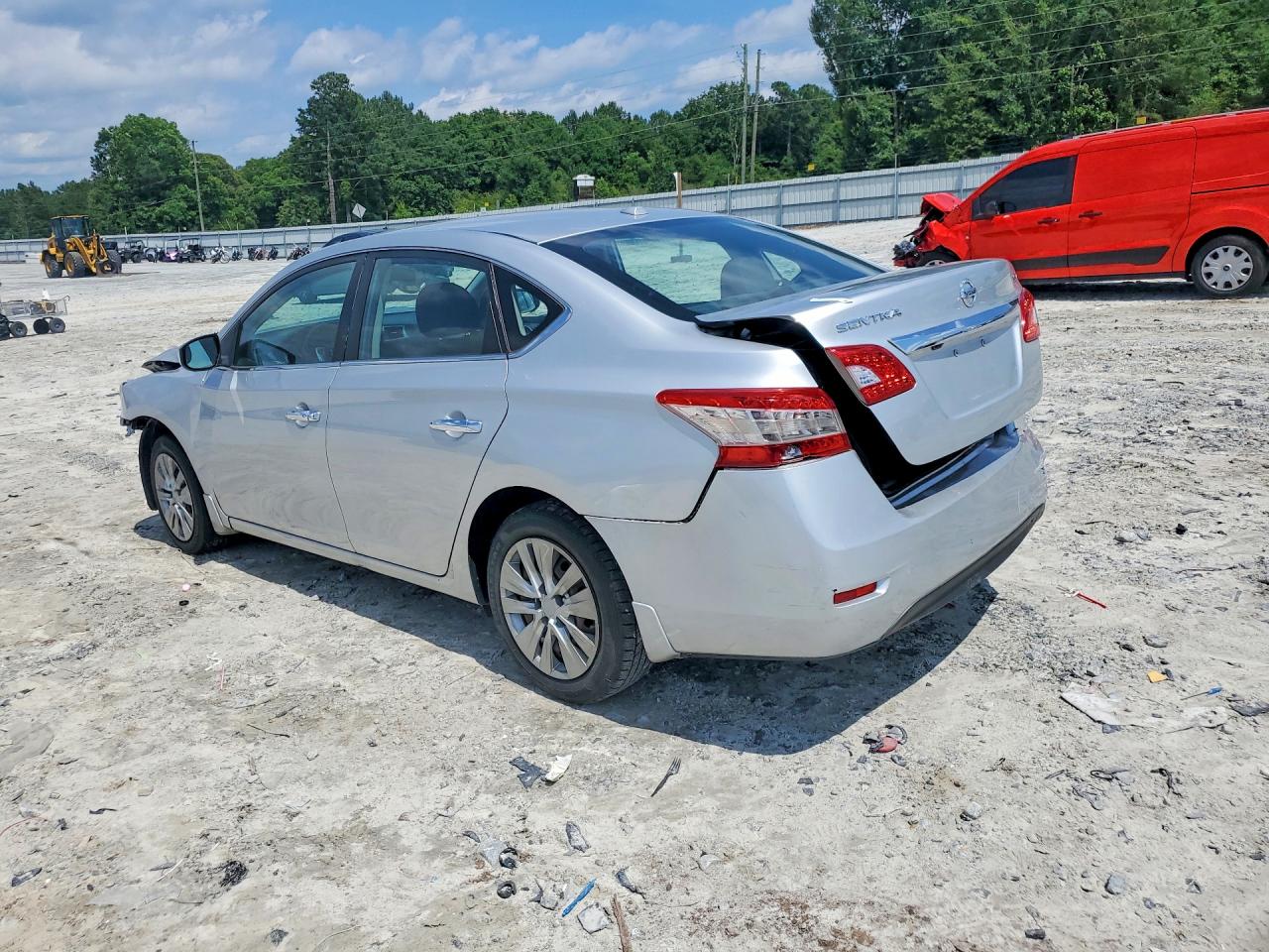 2015 Nissan Sentra Sv Серебряный vin: 3N1AB7AP2FY249324