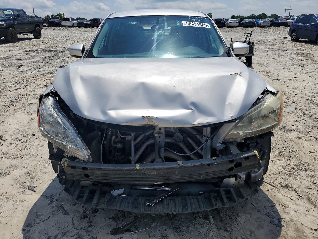 2015 Nissan Sentra Sv Серебряный vin: 3N1AB7AP2FY249324