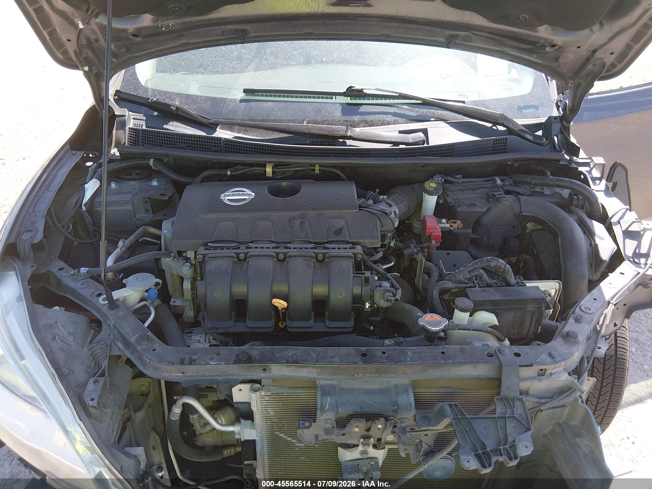 2015 Nissan Sentra Sv Gray vin: 3N1AB7AP2FY253521