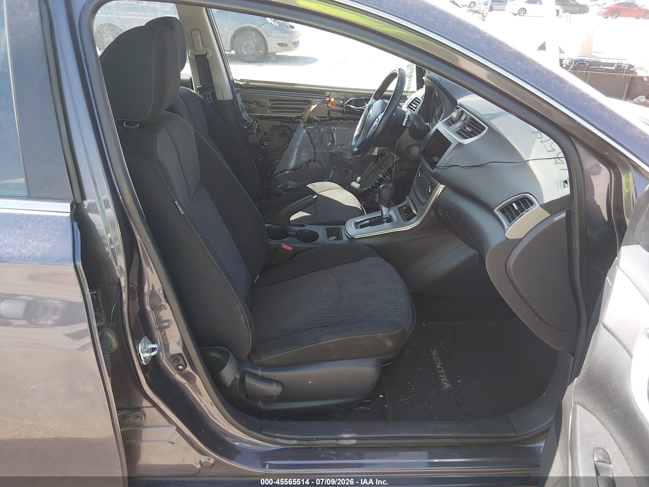 2015 Nissan Sentra Sv Gray vin: 3N1AB7AP2FY253521