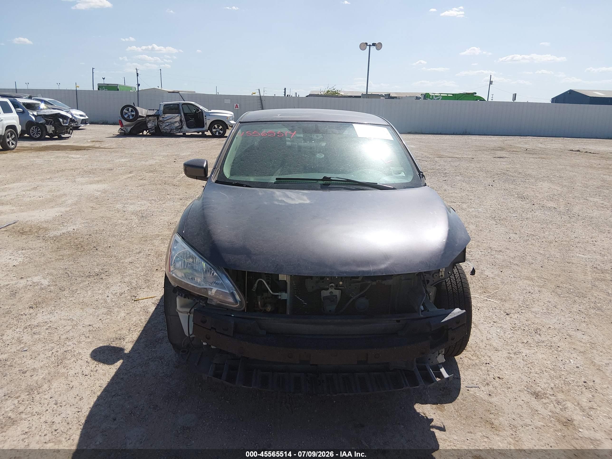 2015 Nissan Sentra Sv Gray vin: 3N1AB7AP2FY253521