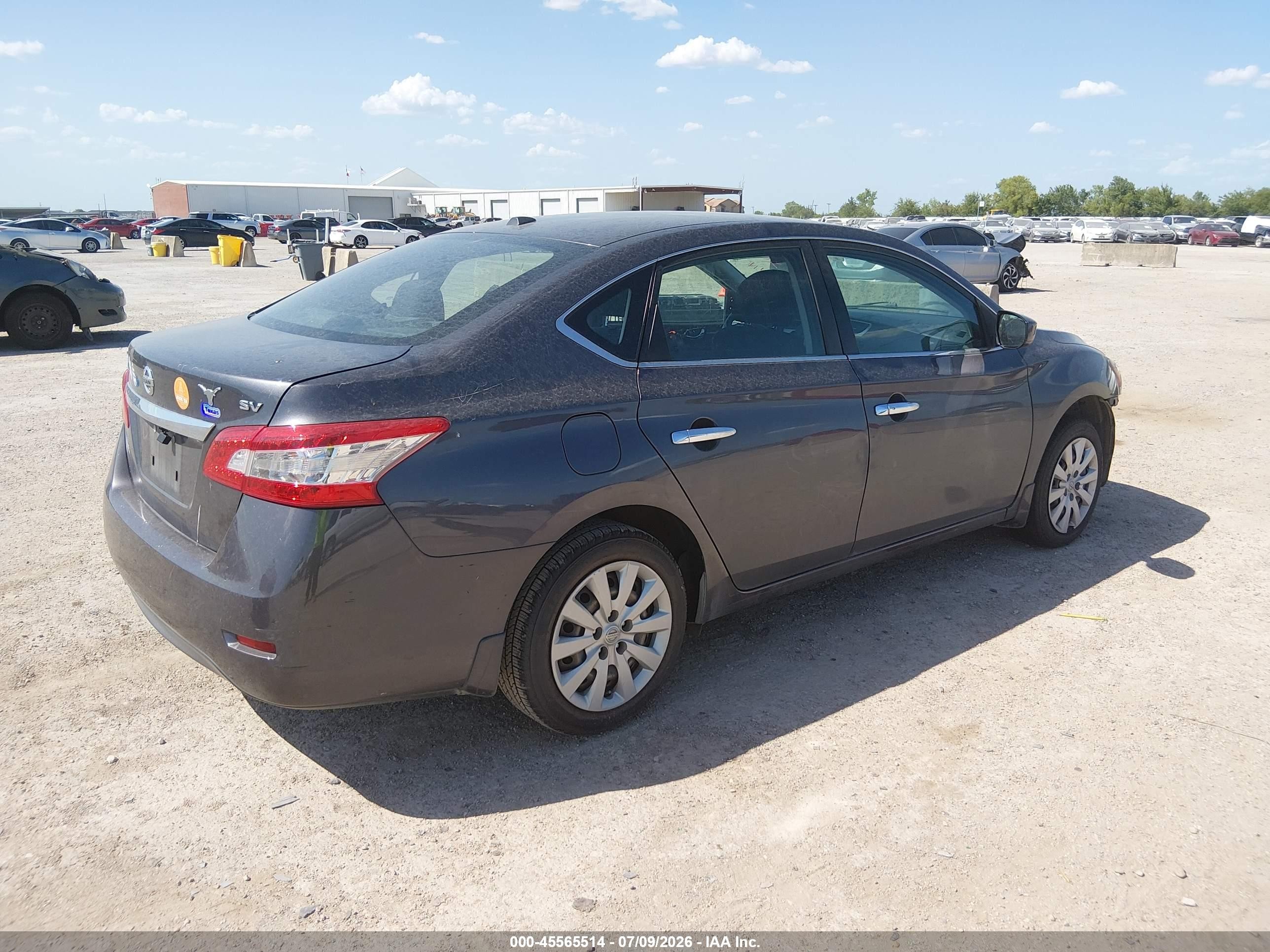 2015 Nissan Sentra Sv Gray vin: 3N1AB7AP2FY253521