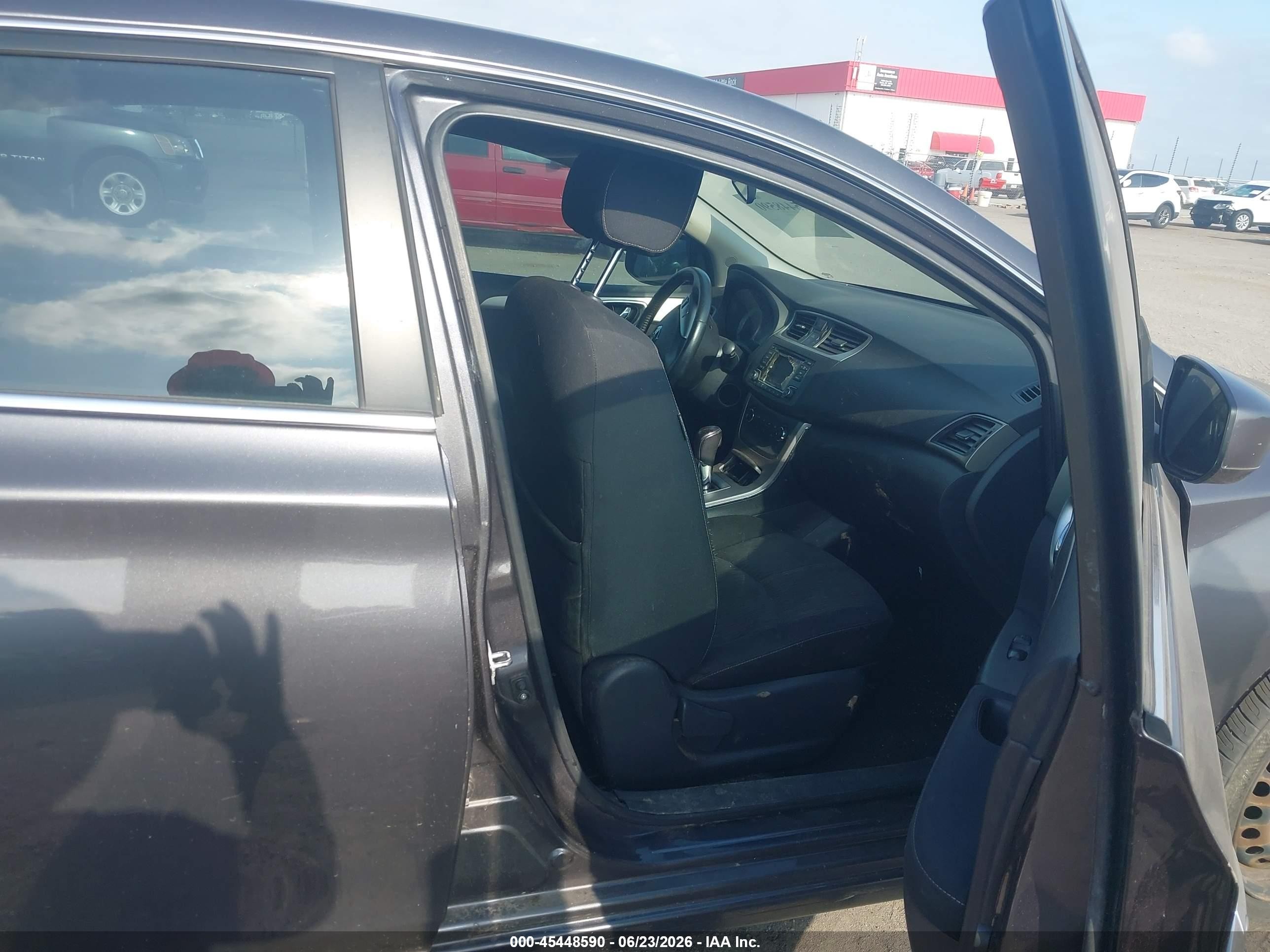 2015 Nissan Sentra Sv Gray vin: 3N1AB7AP2FY254491