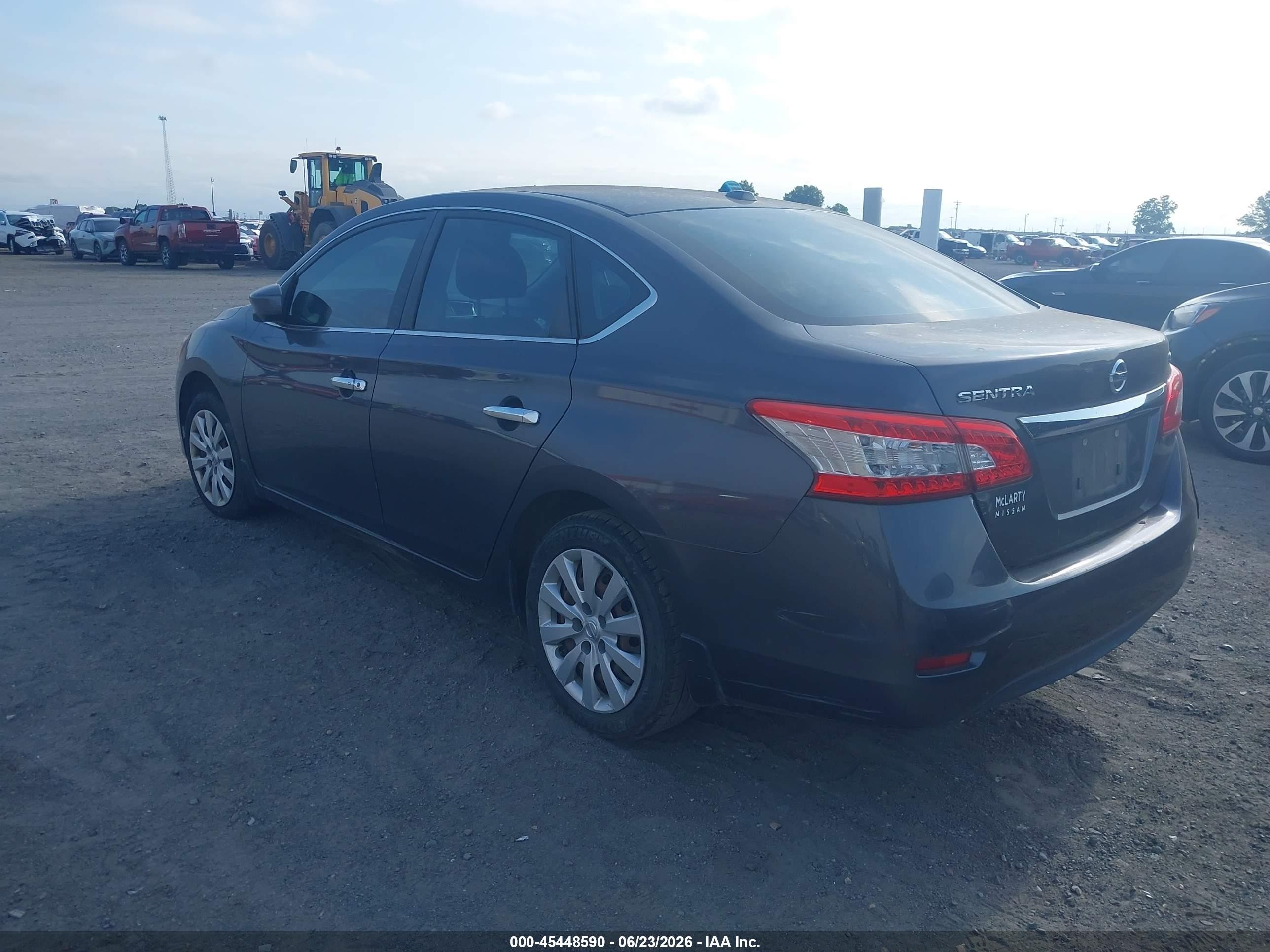 2015 Nissan Sentra Sv Gray vin: 3N1AB7AP2FY254491