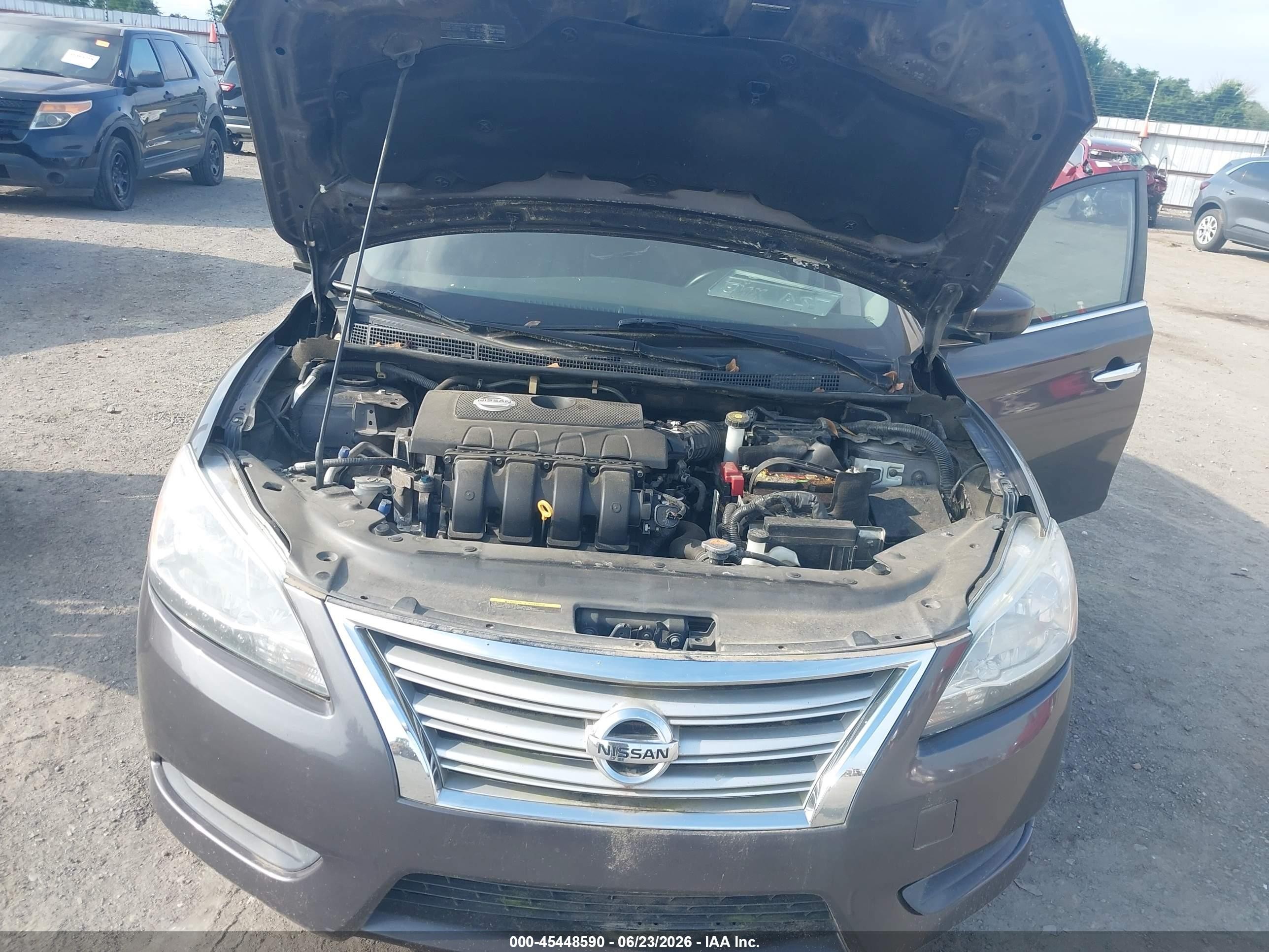 2015 Nissan Sentra Sv Gray vin: 3N1AB7AP2FY254491