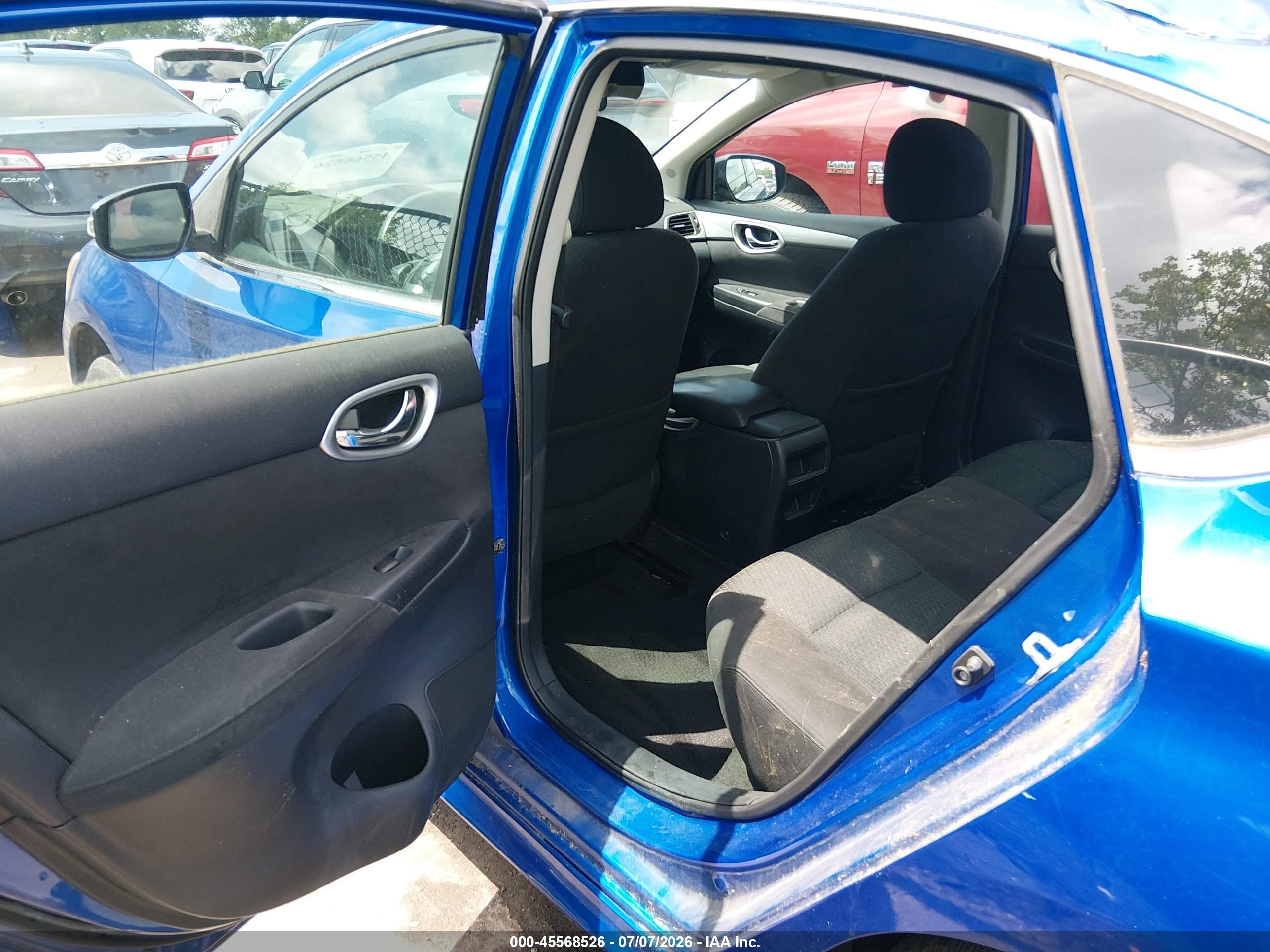 2015 Nissan Sentra Sr Blue vin: 3N1AB7AP2FY257021