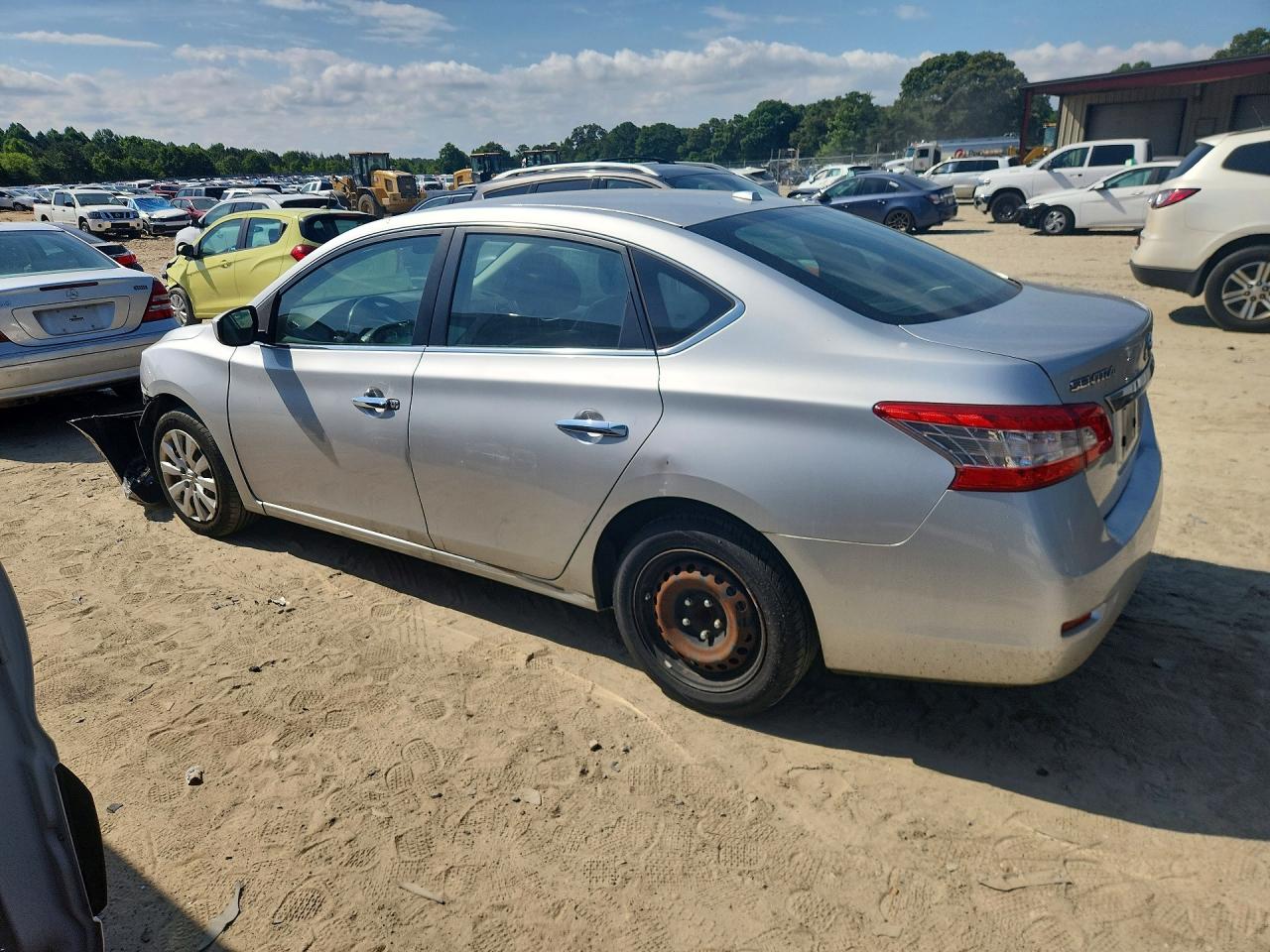 2015 Nissan Sentra Sv Silver vin: 3N1AB7AP2FY262140