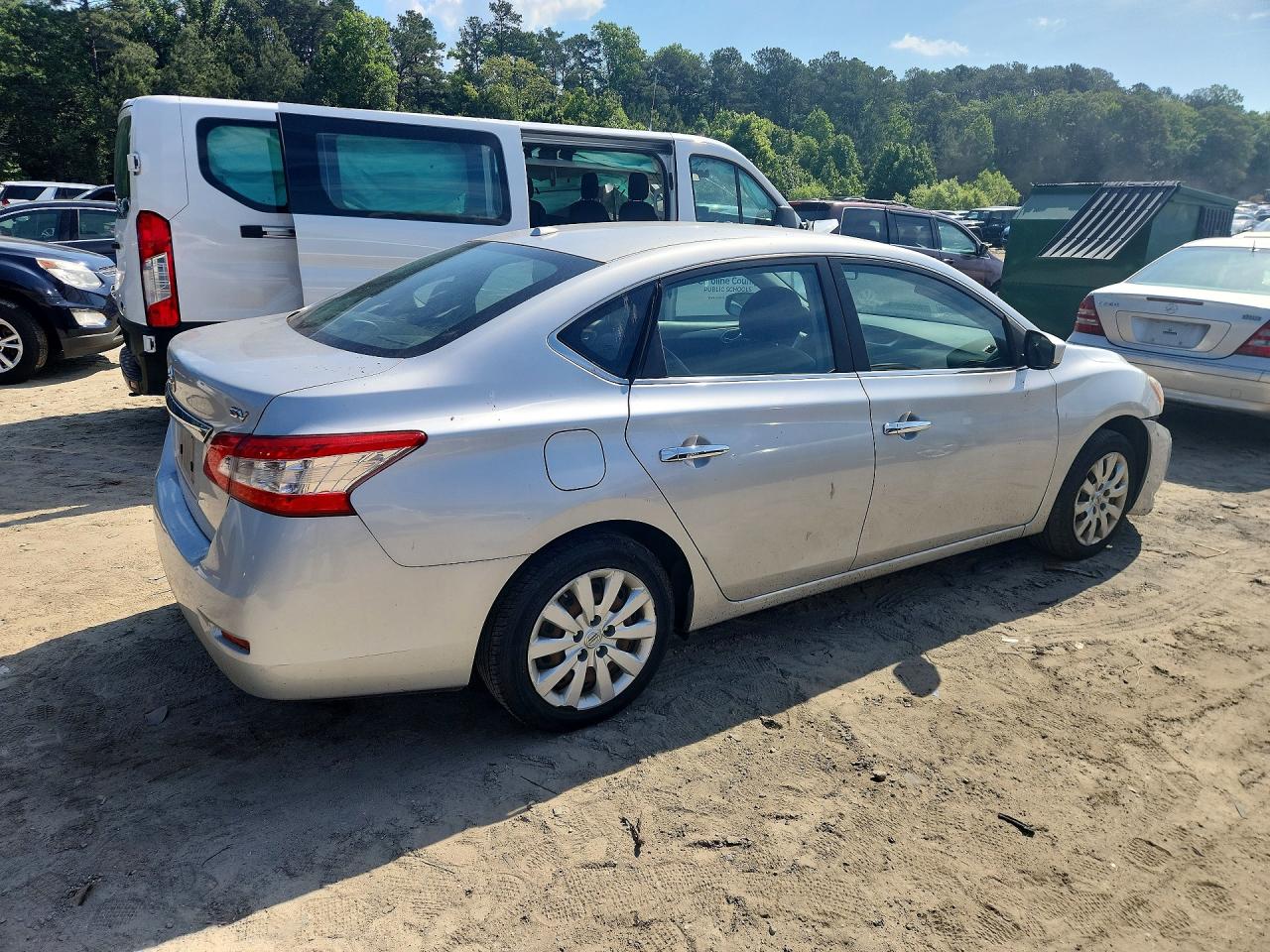 2015 Nissan Sentra Sv Silver vin: 3N1AB7AP2FY262140