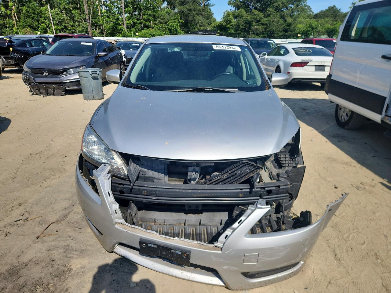 2015 Nissan Sentra Sv Silver vin: 3N1AB7AP2FY262140
