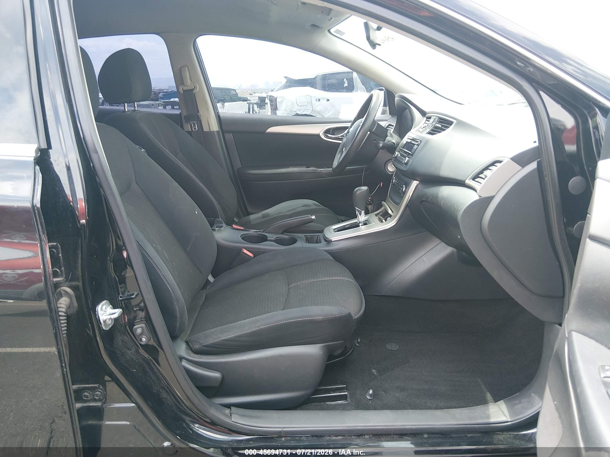 2015 Nissan Sentra S Black vin: 3N1AB7AP2FY263675
