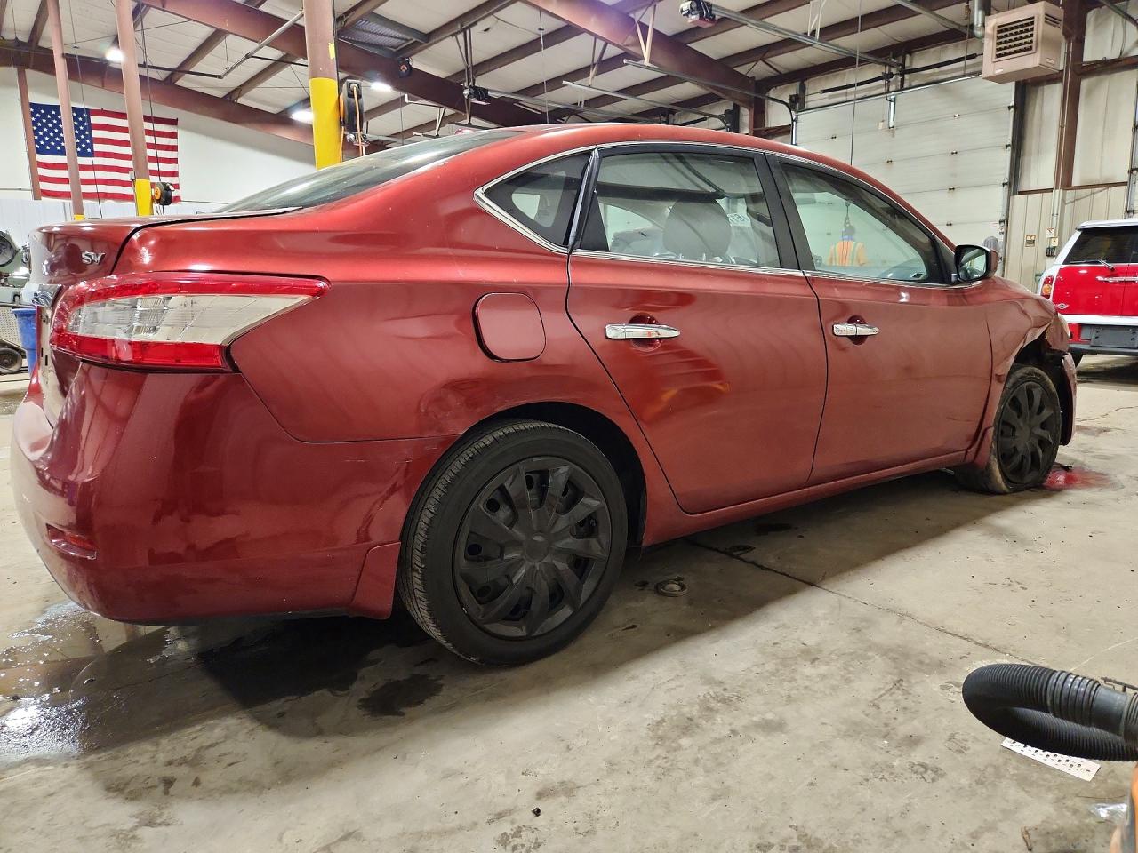 2015 Nissan Sentra Sv Red vin: 3N1AB7AP2FY264230