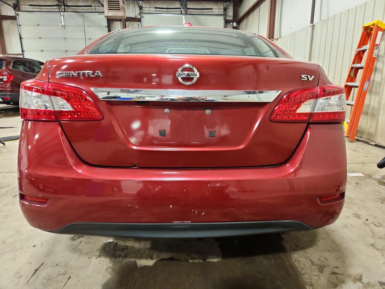 2015 Nissan Sentra Sv Red vin: 3N1AB7AP2FY264230