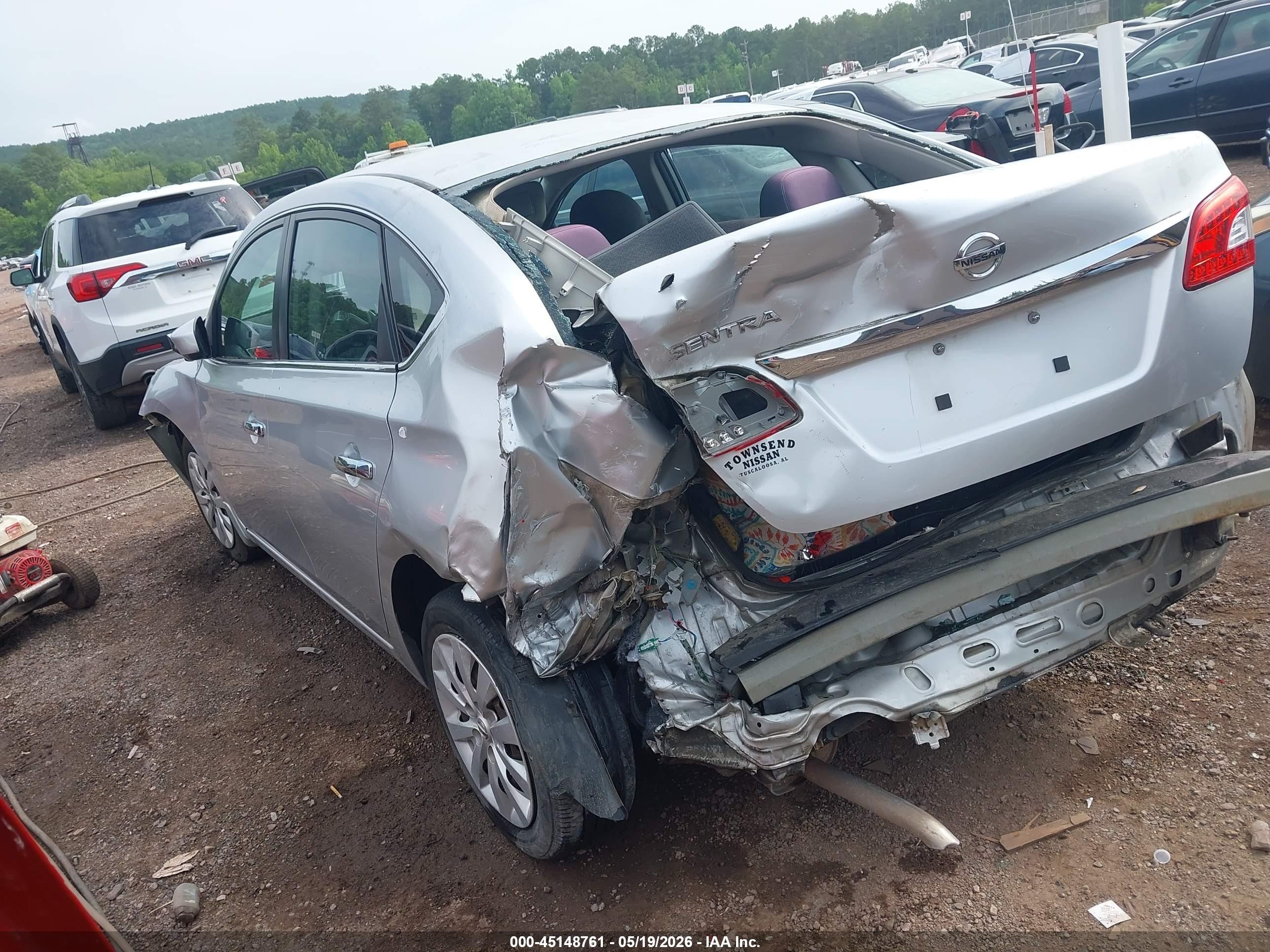 2015 Nissan Sentra S Silver vin: 3N1AB7AP2FY275065