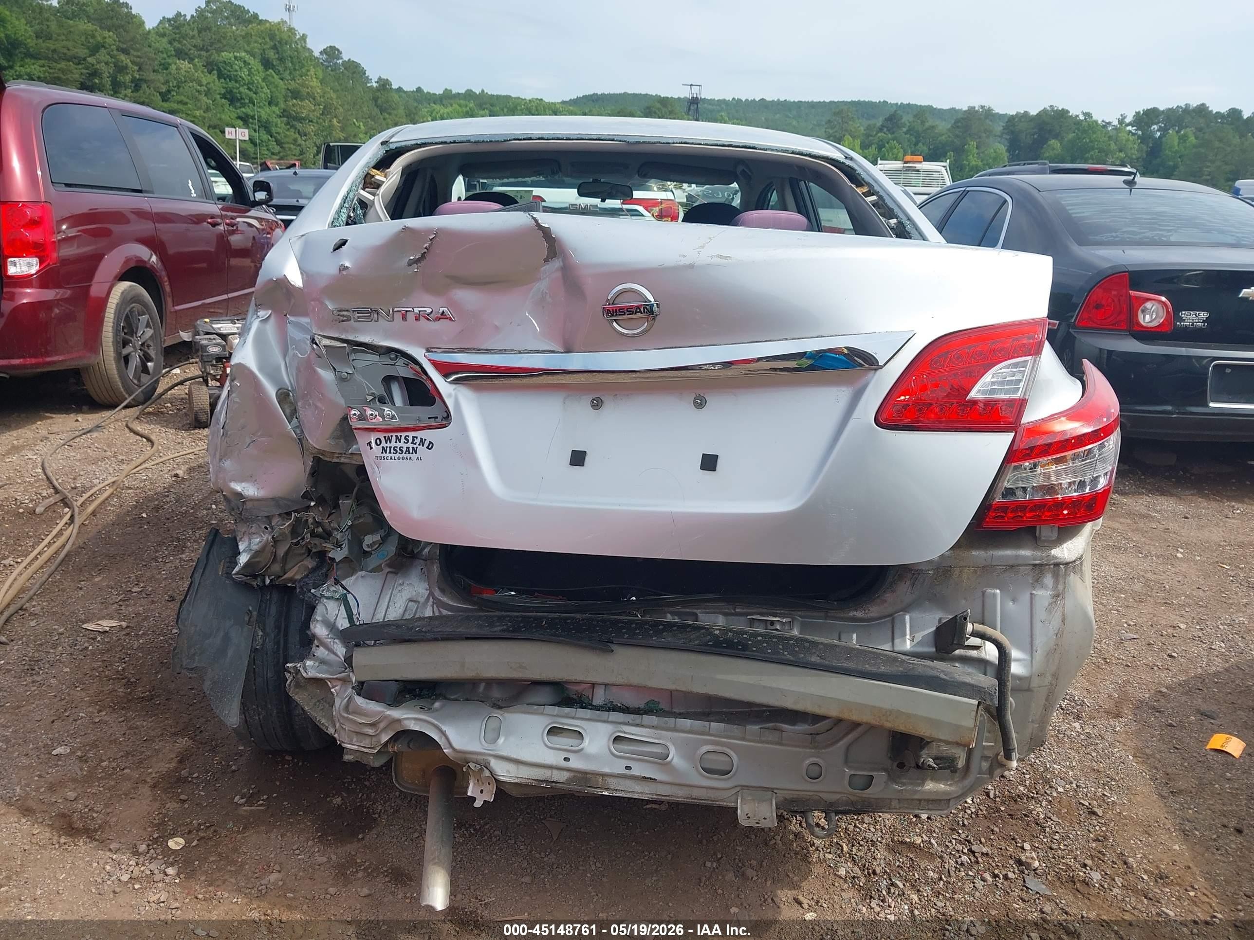 2015 Nissan Sentra S Silver vin: 3N1AB7AP2FY275065