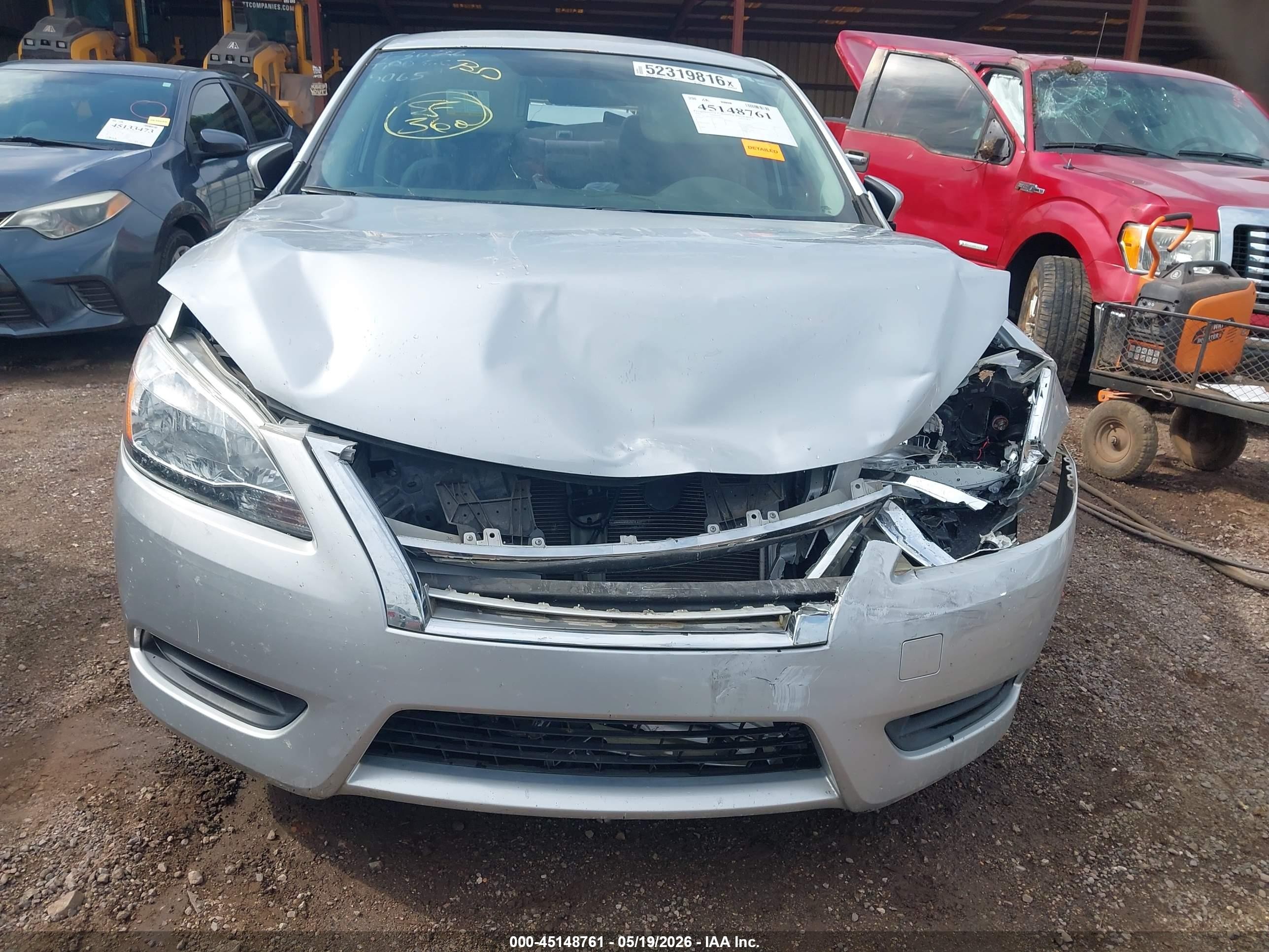 2015 Nissan Sentra S Silver vin: 3N1AB7AP2FY275065