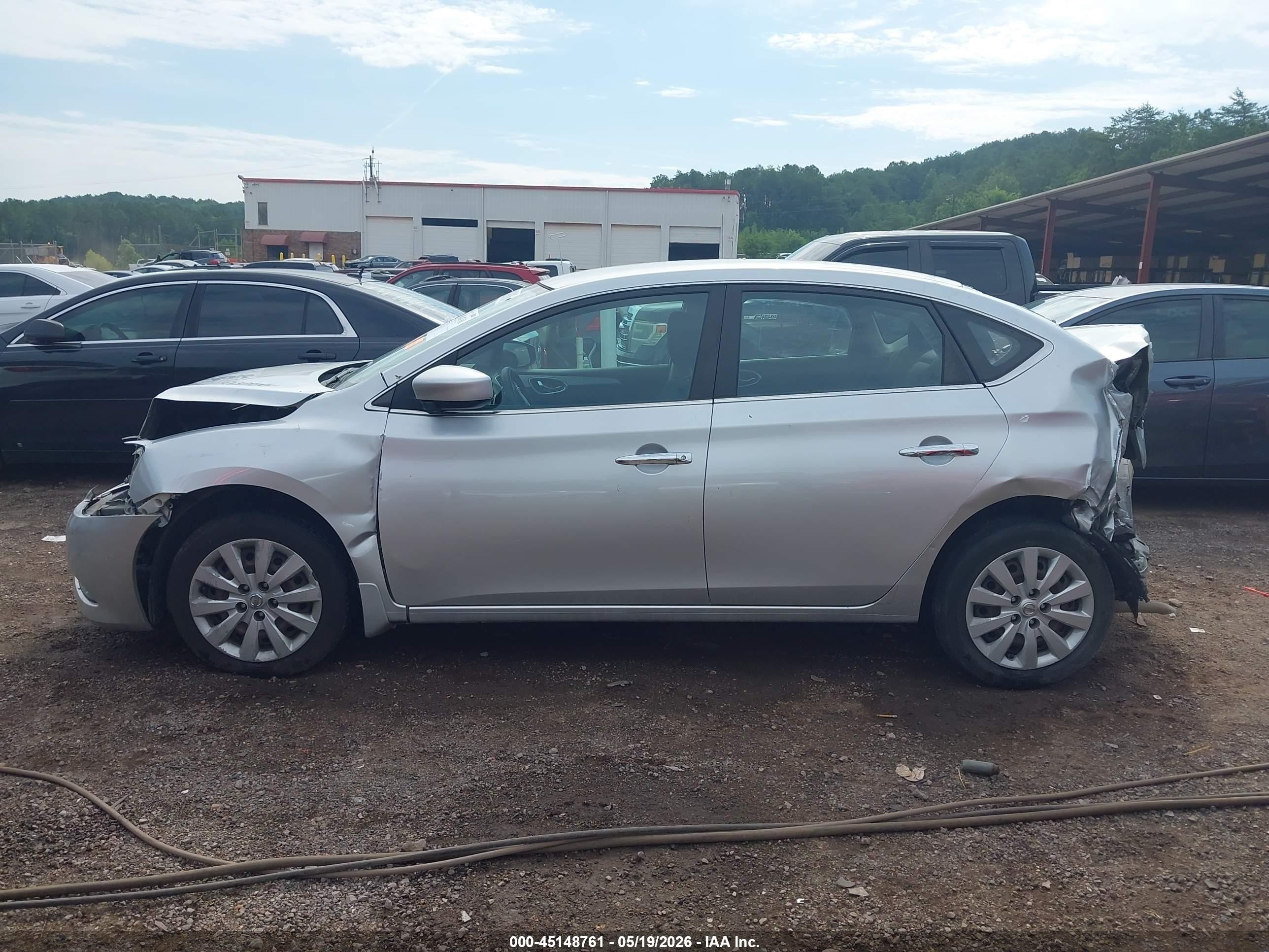 2015 Nissan Sentra S Silver vin: 3N1AB7AP2FY275065