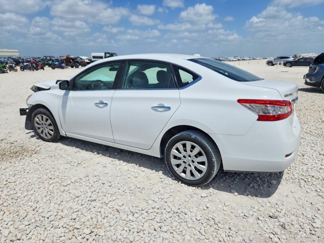 2015 Nissan Sentra Sv Белый vin: 3N1AB7AP2FY278614