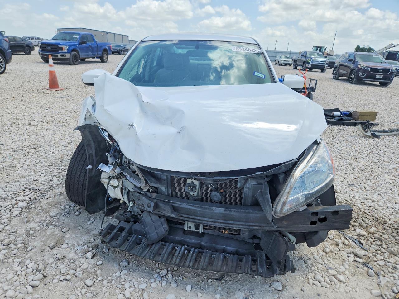 2015 Nissan Sentra Sv Белый vin: 3N1AB7AP2FY278614