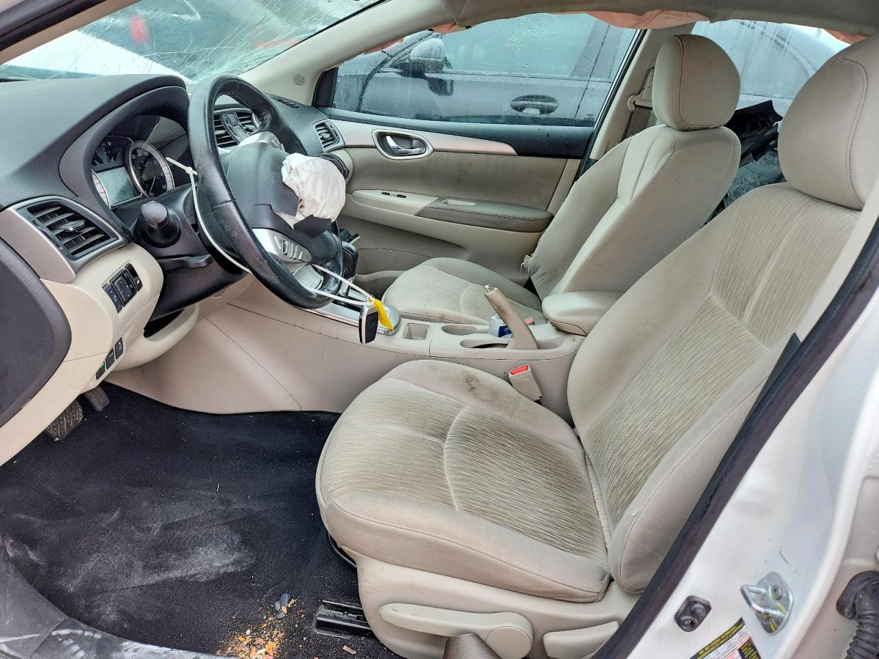 2015 Nissan Sentra Sv Белый vin: 3N1AB7AP2FY278614