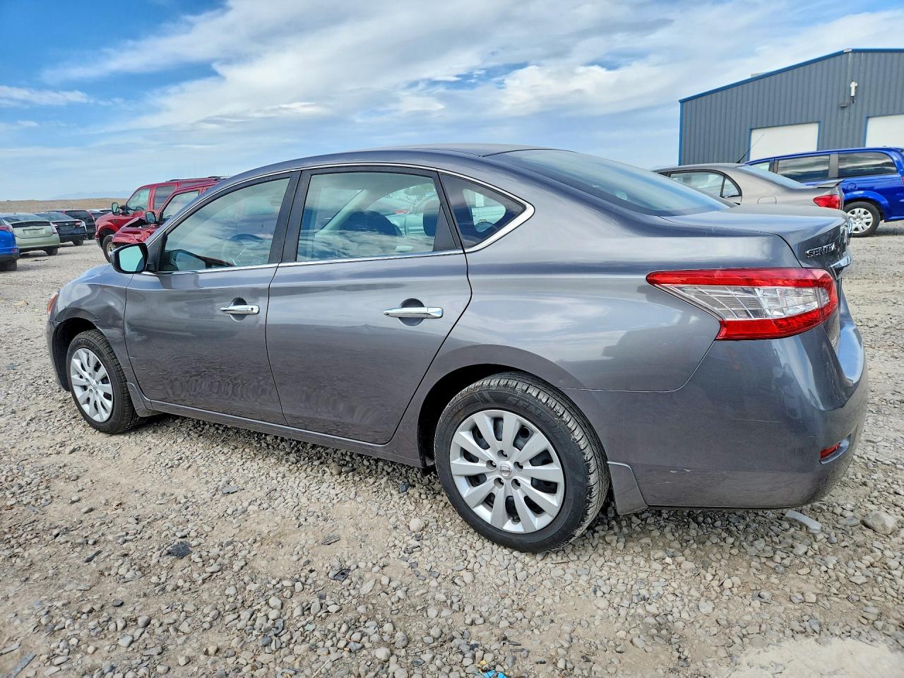 2015 Nissan Sentra S Gray vin: 3N1AB7AP2FY282260