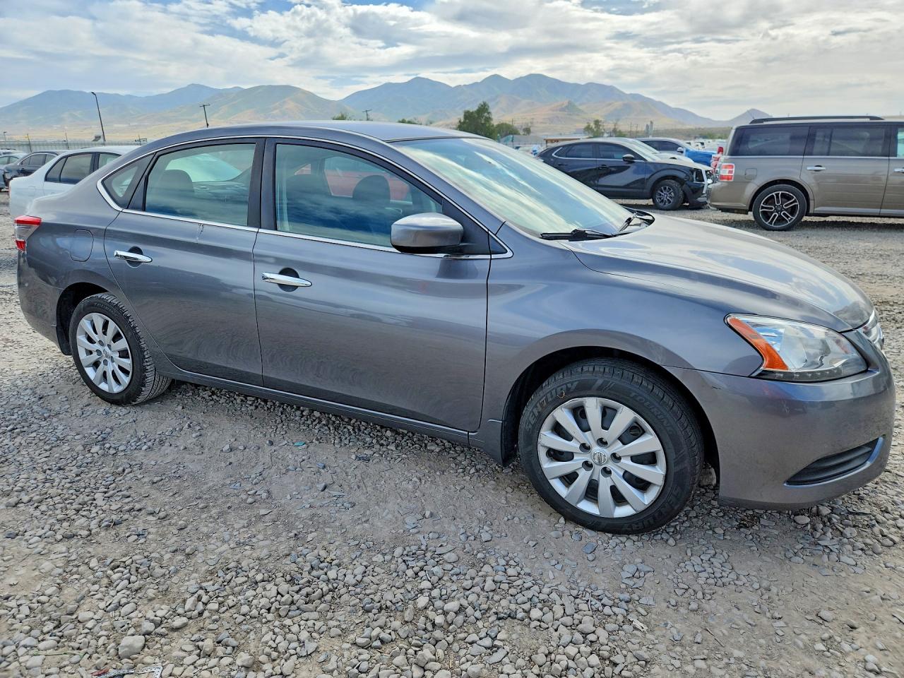 2015 Nissan Sentra S Gray vin: 3N1AB7AP2FY282260