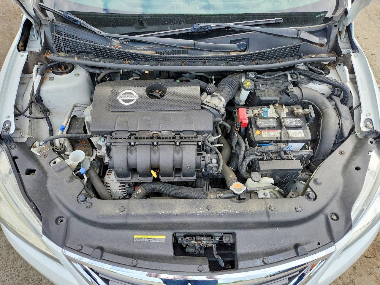 2015 Nissan Sentra S White vin: 3N1AB7AP2FY282484