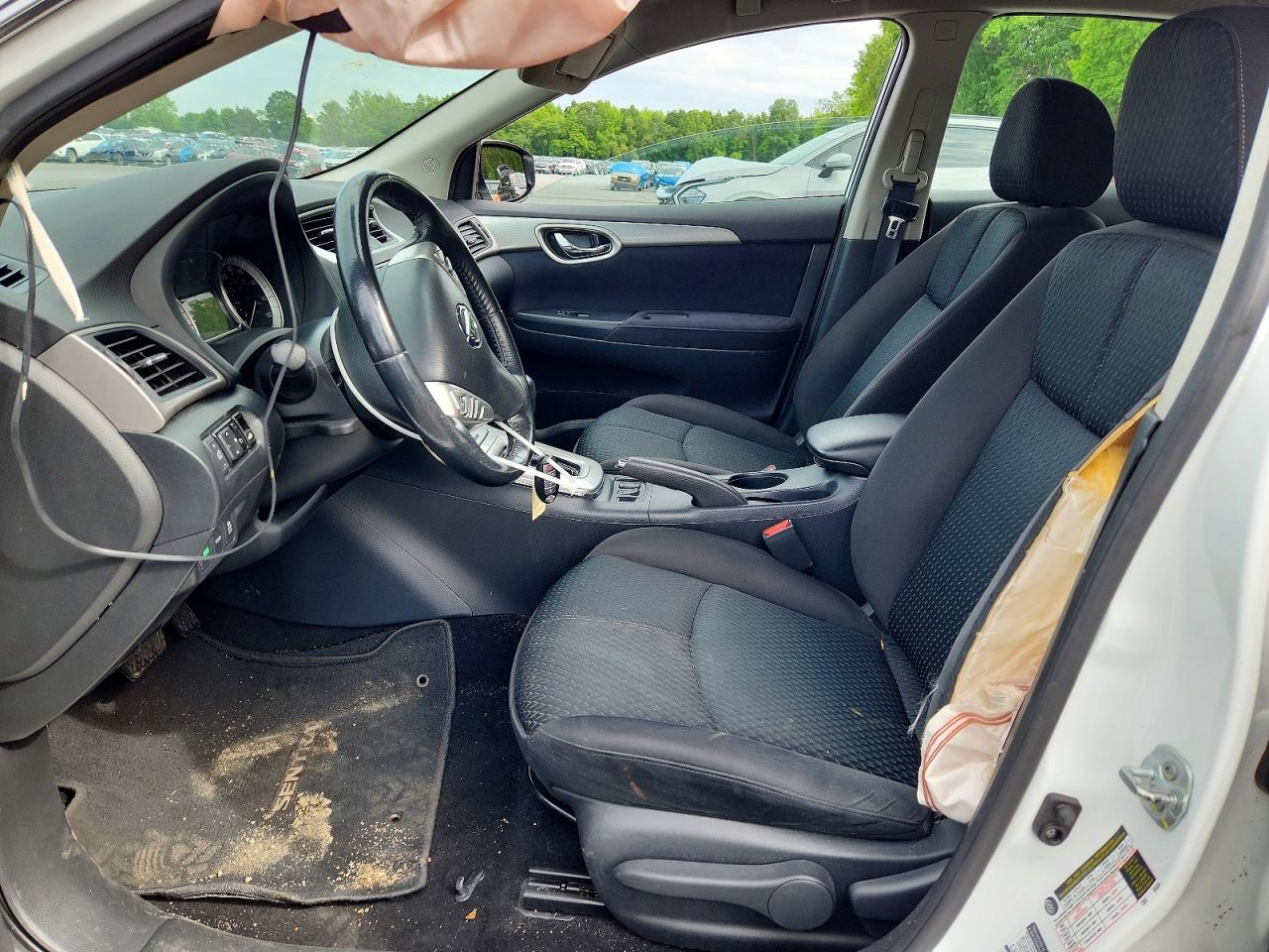 2015 Nissan Sentra S White vin: 3N1AB7AP2FY282484
