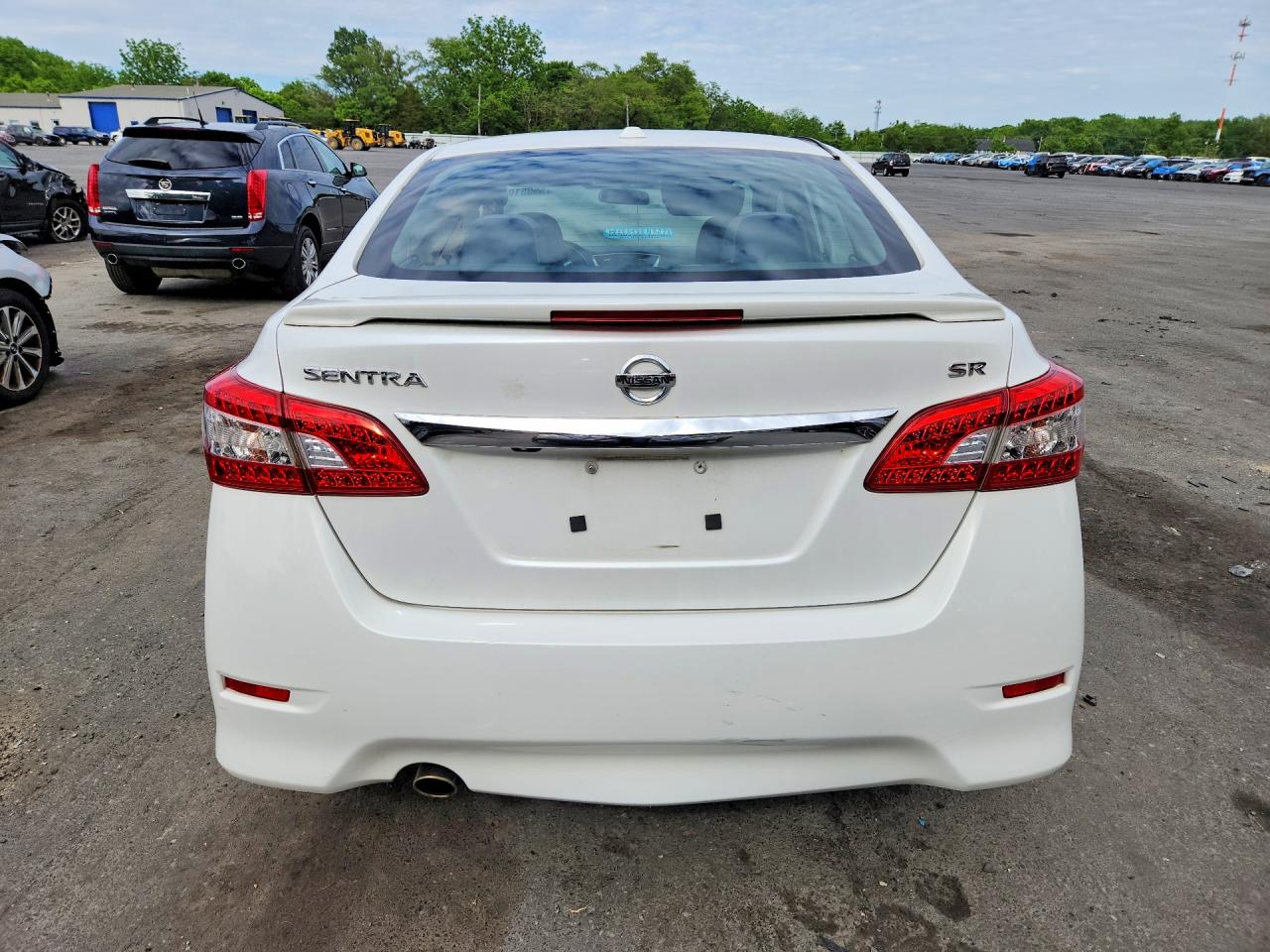 2015 Nissan Sentra S White vin: 3N1AB7AP2FY282484