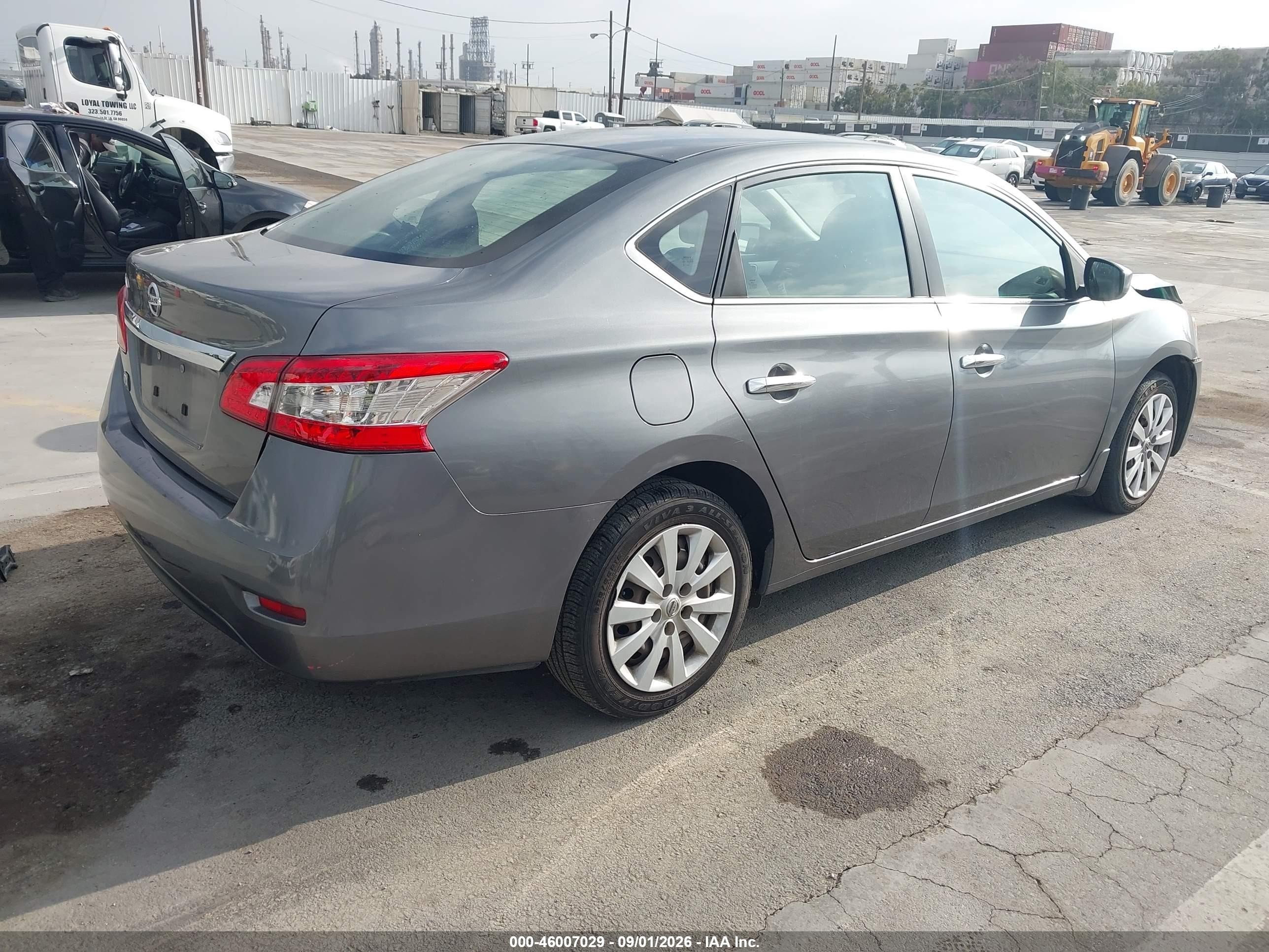 2015 Nissan Sentra S Gray vin: 3N1AB7AP2FY283540