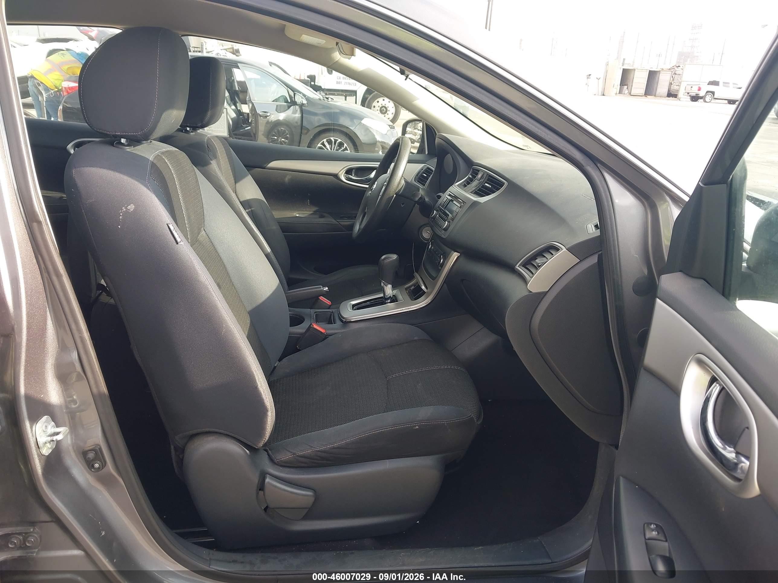 2015 Nissan Sentra S Gray vin: 3N1AB7AP2FY283540
