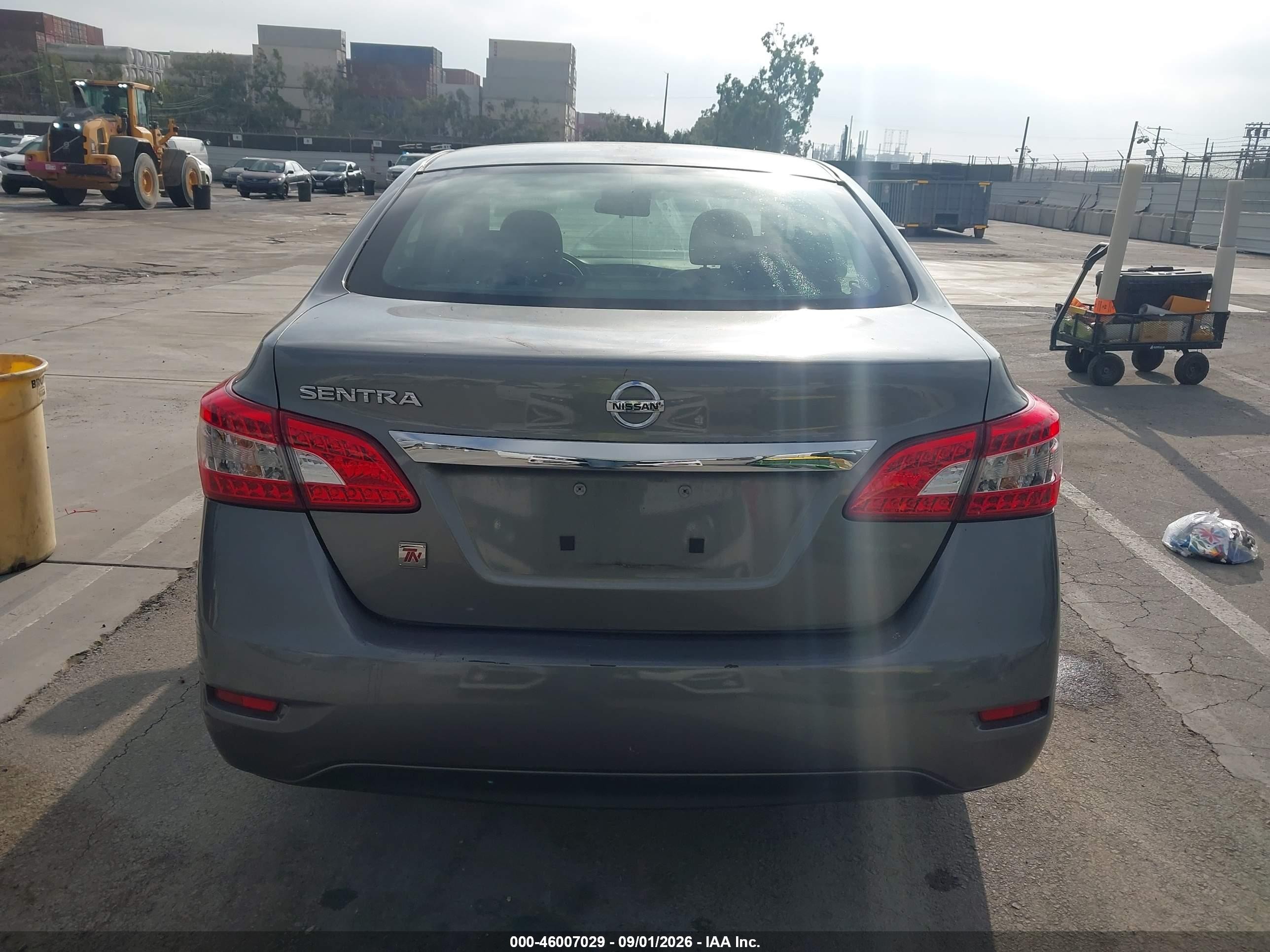 2015 Nissan Sentra S Gray vin: 3N1AB7AP2FY283540