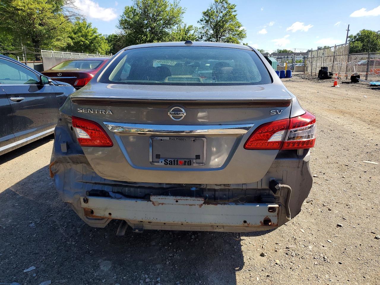 2015 Nissan Sentra Sv Серый vin: 3N1AB7AP2FY285644
