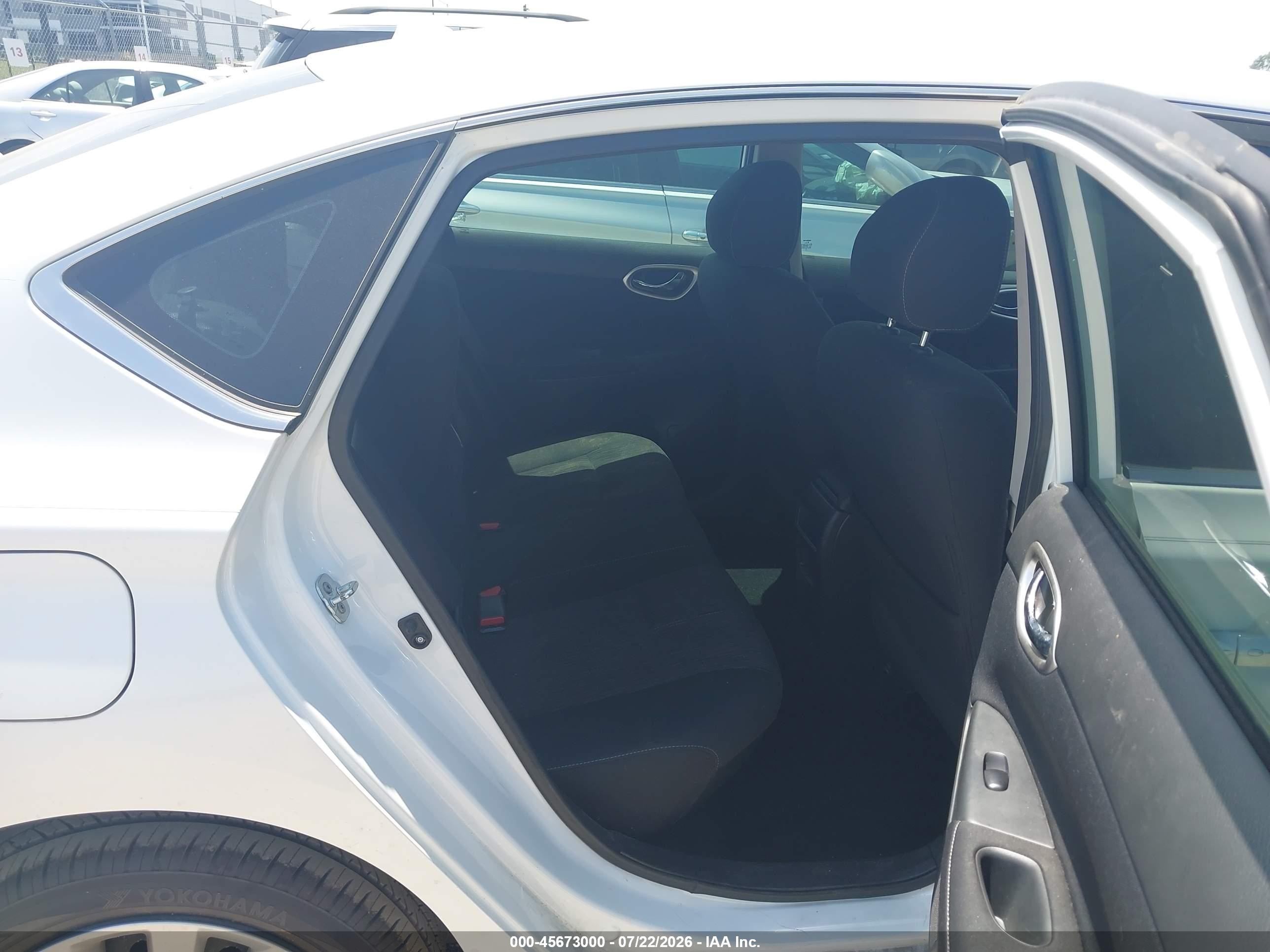 2015 Nissan Sentra Sv White vin: 3N1AB7AP2FY288172