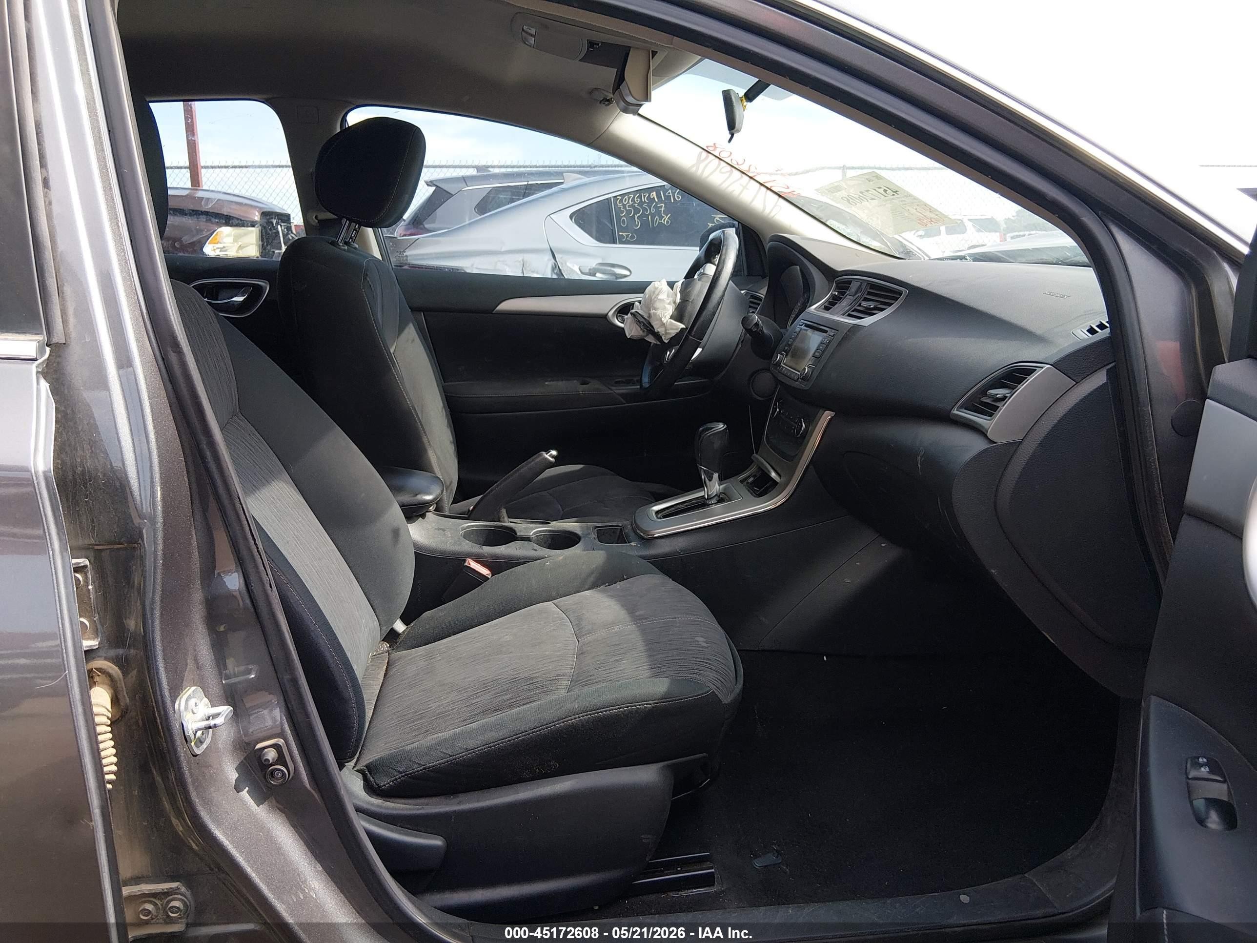 2015 Nissan Sentra Sv Gray vin: 3N1AB7AP2FY289001