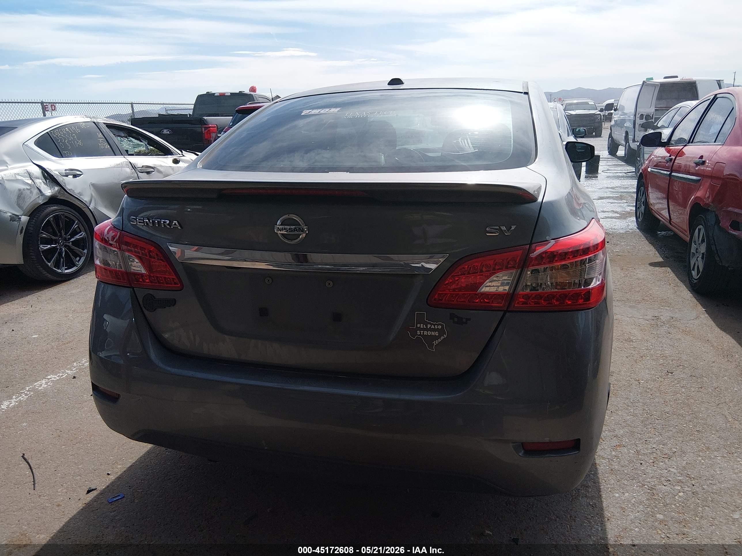 2015 Nissan Sentra Sv Gray vin: 3N1AB7AP2FY289001