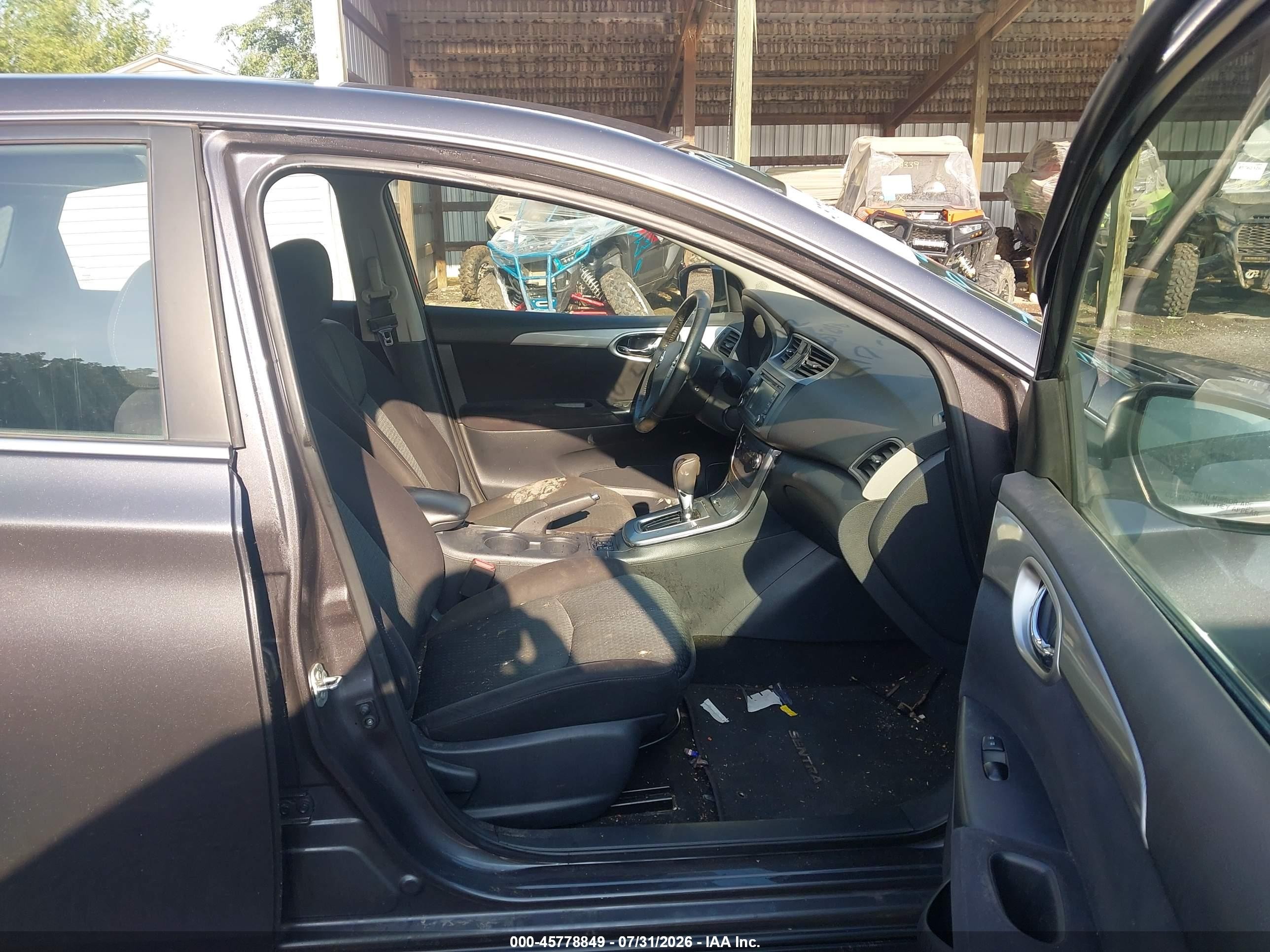 2015 Nissan Sentra Sr Gray vin: 3N1AB7AP2FY289208
