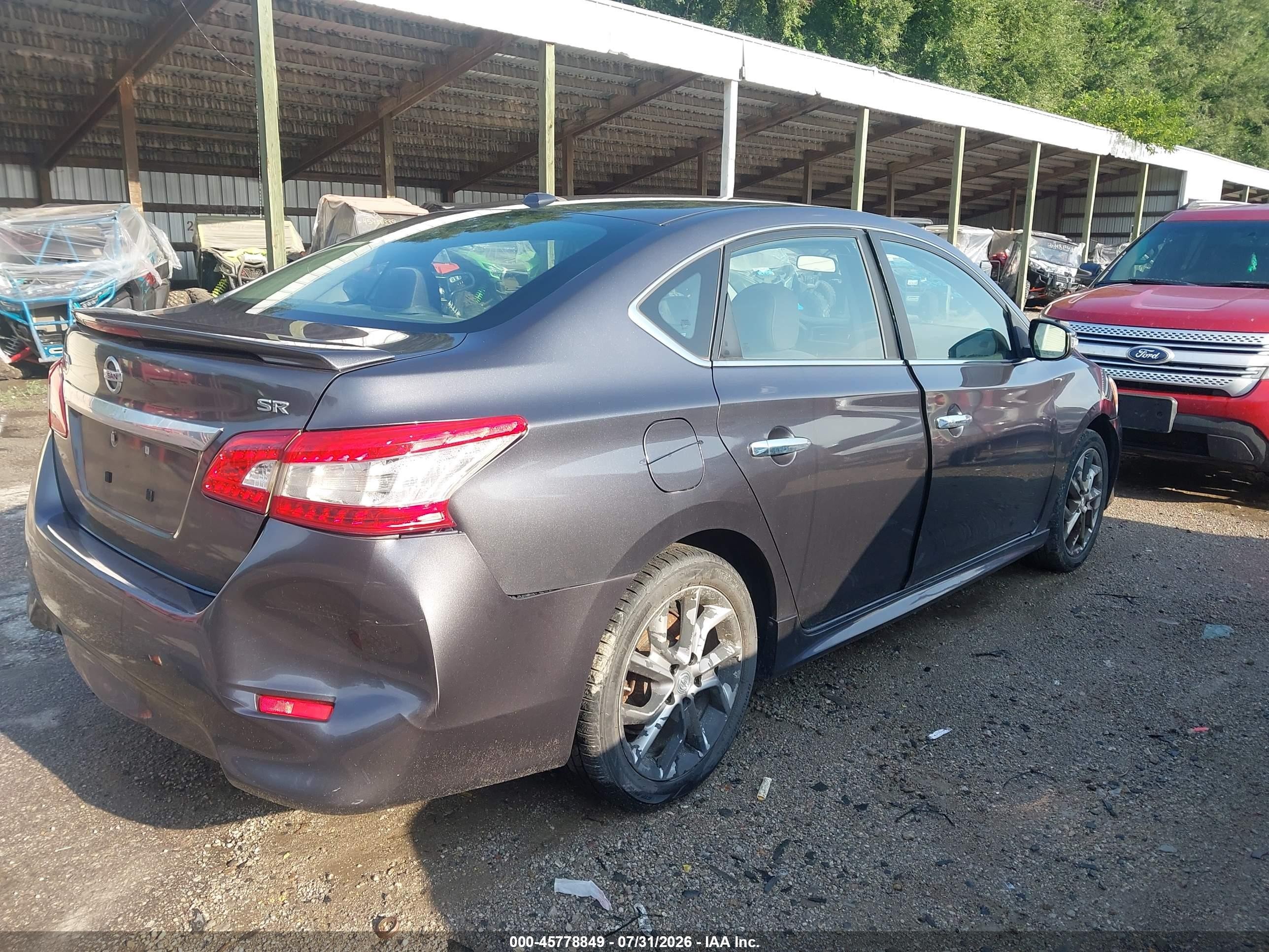 2015 Nissan Sentra Sr Gray vin: 3N1AB7AP2FY289208