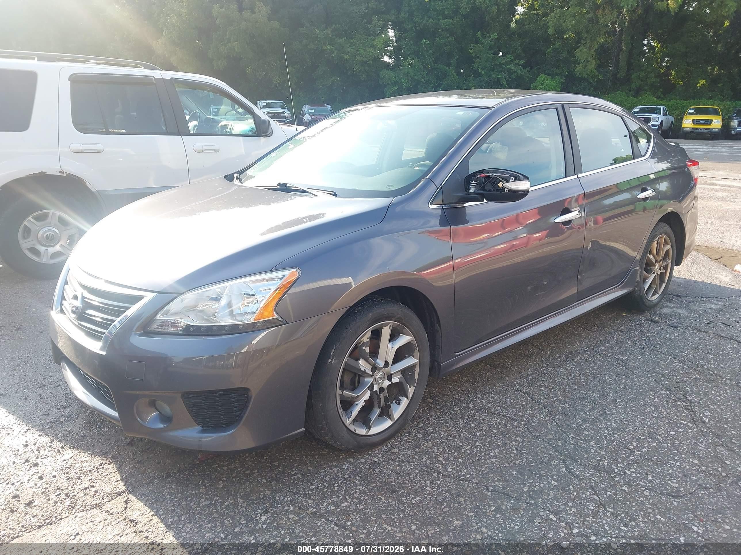 2015 Nissan Sentra Sr Gray vin: 3N1AB7AP2FY289208