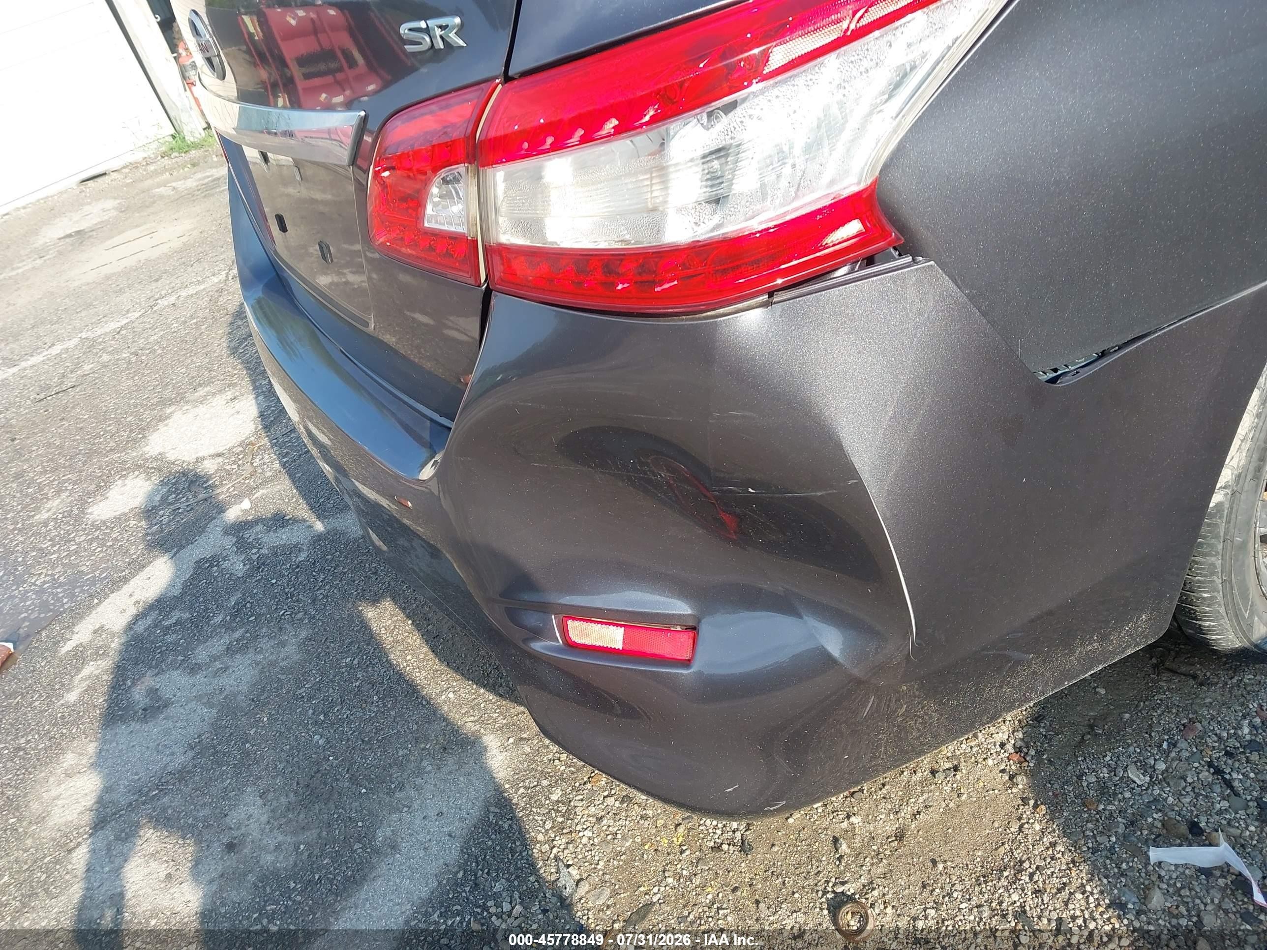 2015 Nissan Sentra Sr Gray vin: 3N1AB7AP2FY289208