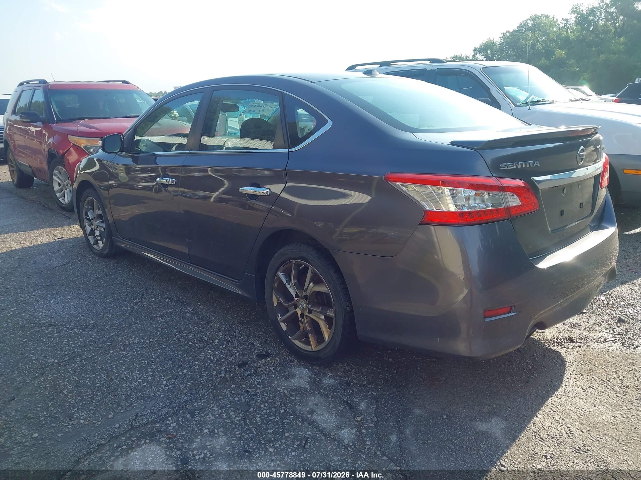 2015 Nissan Sentra Sr Gray vin: 3N1AB7AP2FY289208