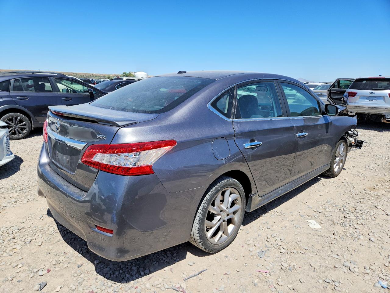 2015 Nissan Sentra Sr Серый vin: 3N1AB7AP2FY298345