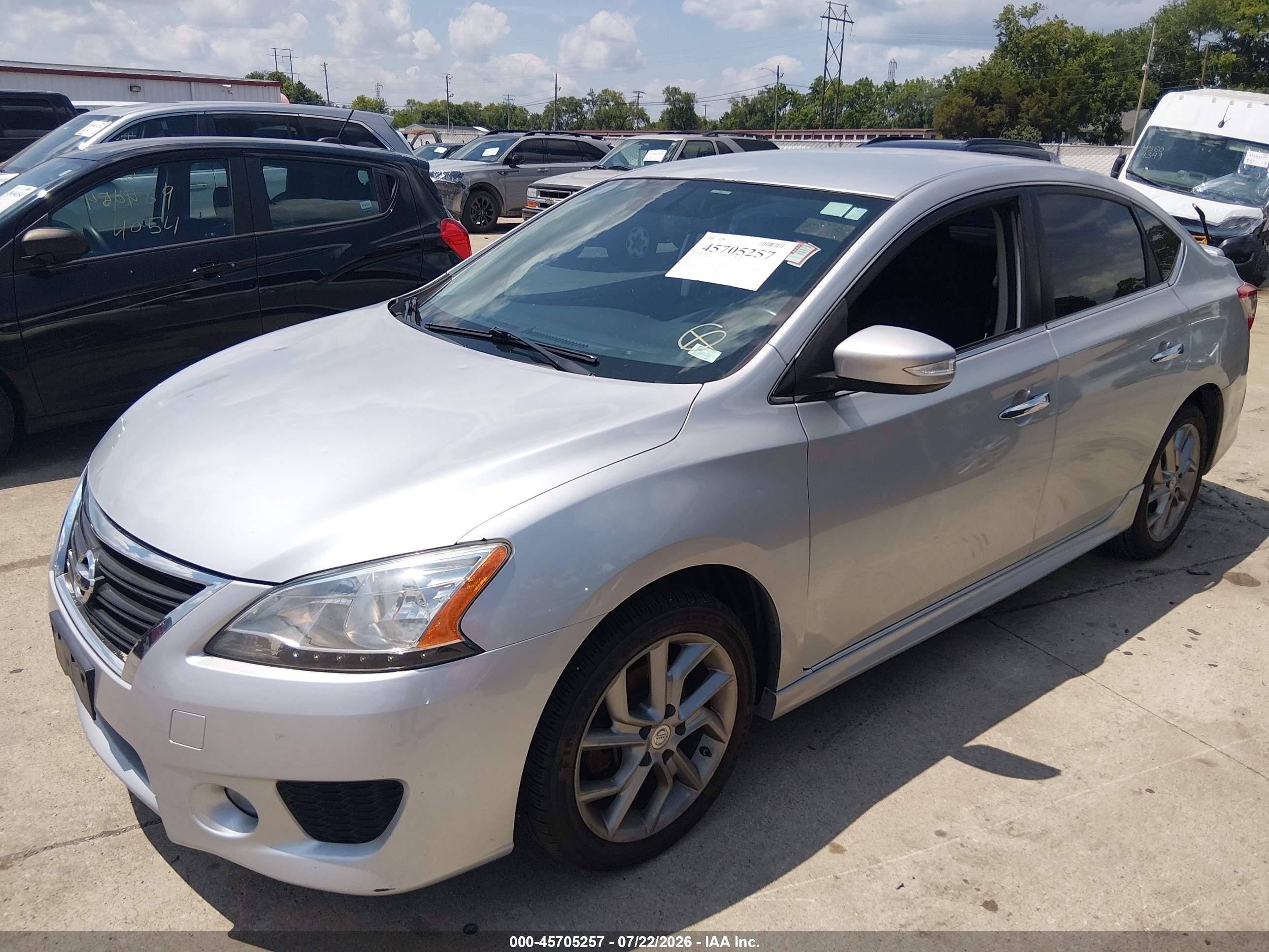 2015 Nissan Sentra Sr Gray vin: 3N1AB7AP2FY298989