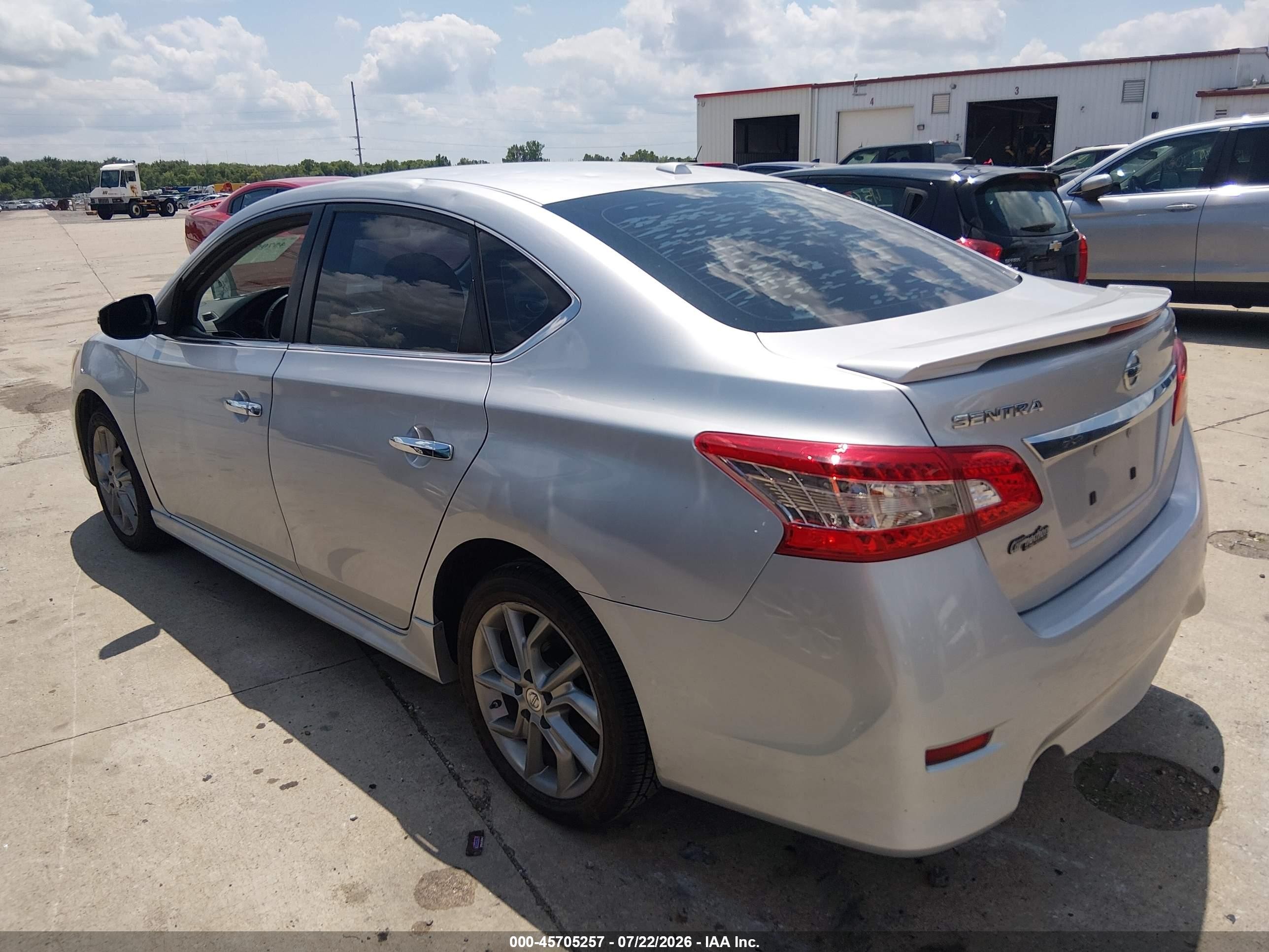 2015 Nissan Sentra Sr Gray vin: 3N1AB7AP2FY298989